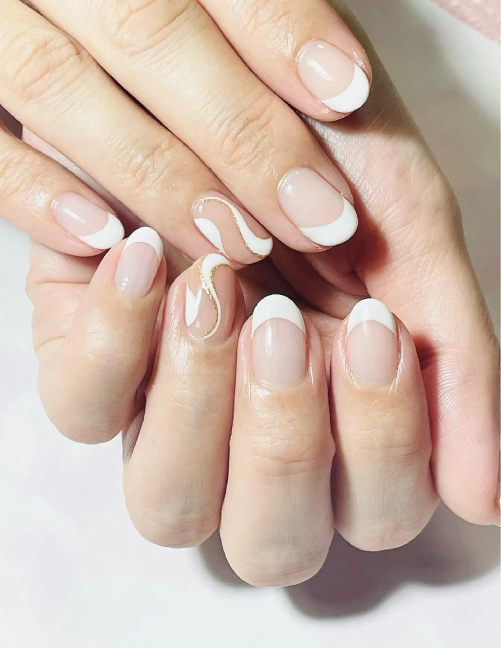 ネイル フレンチネイル ジェルネイル レワード所属・reward＊安藤 ゆかりのネイルデザイン