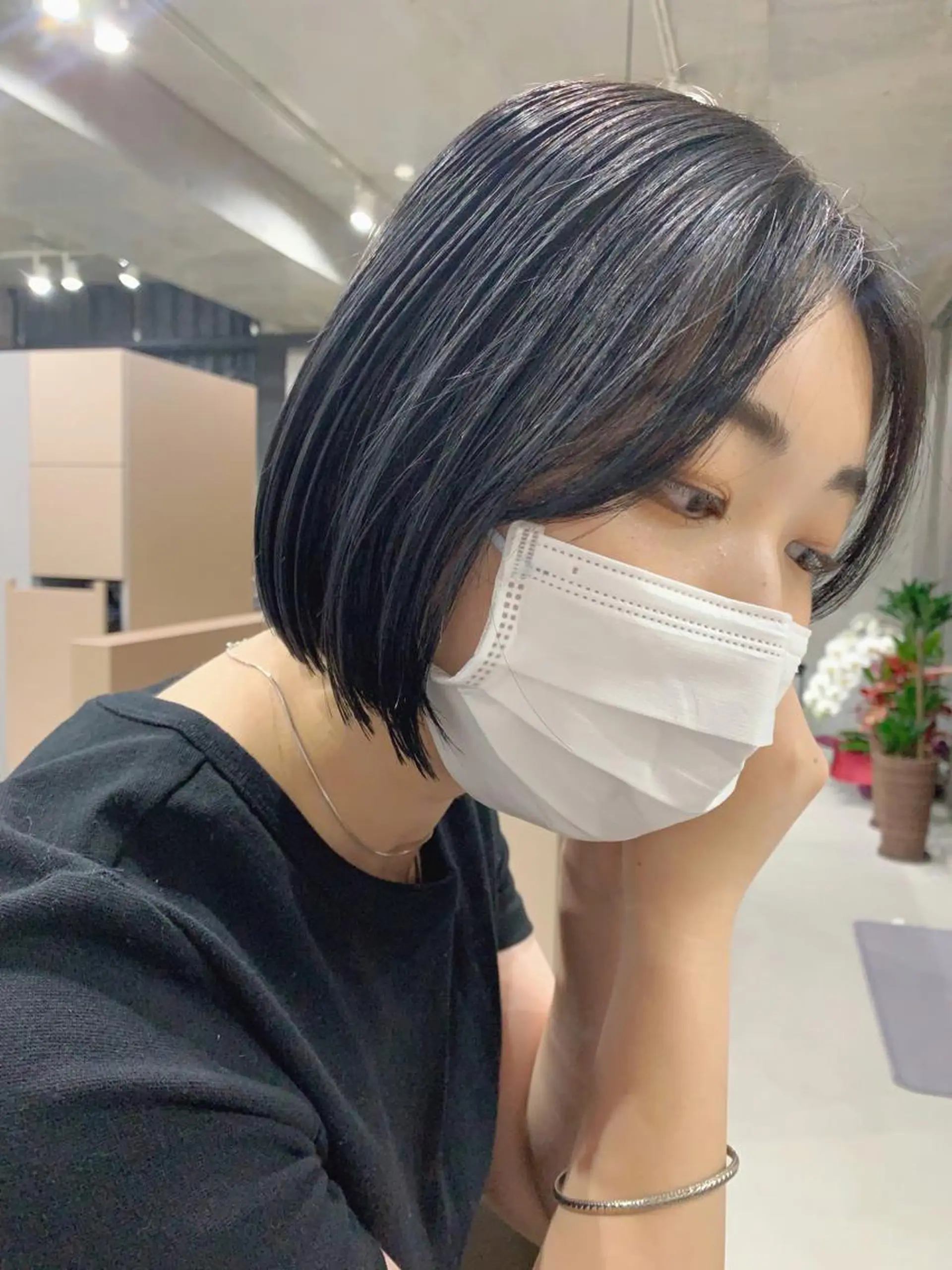 ショート カラー ボブパーマコテ巻き風 パーマNo1深江秀平のヘアスタイル