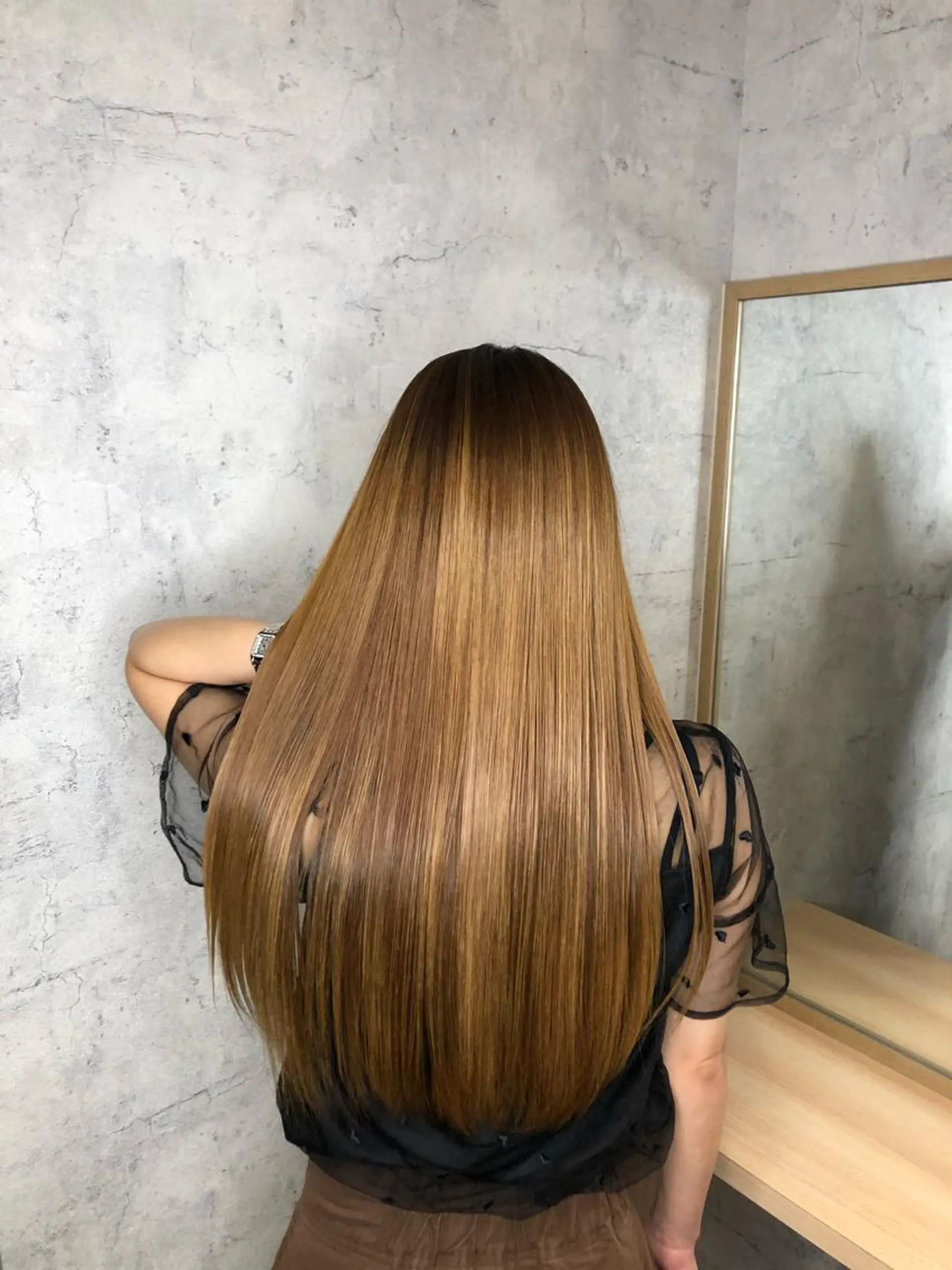 ロング カラー トリートメント 髪質改善 MAKIのヘアスタイル