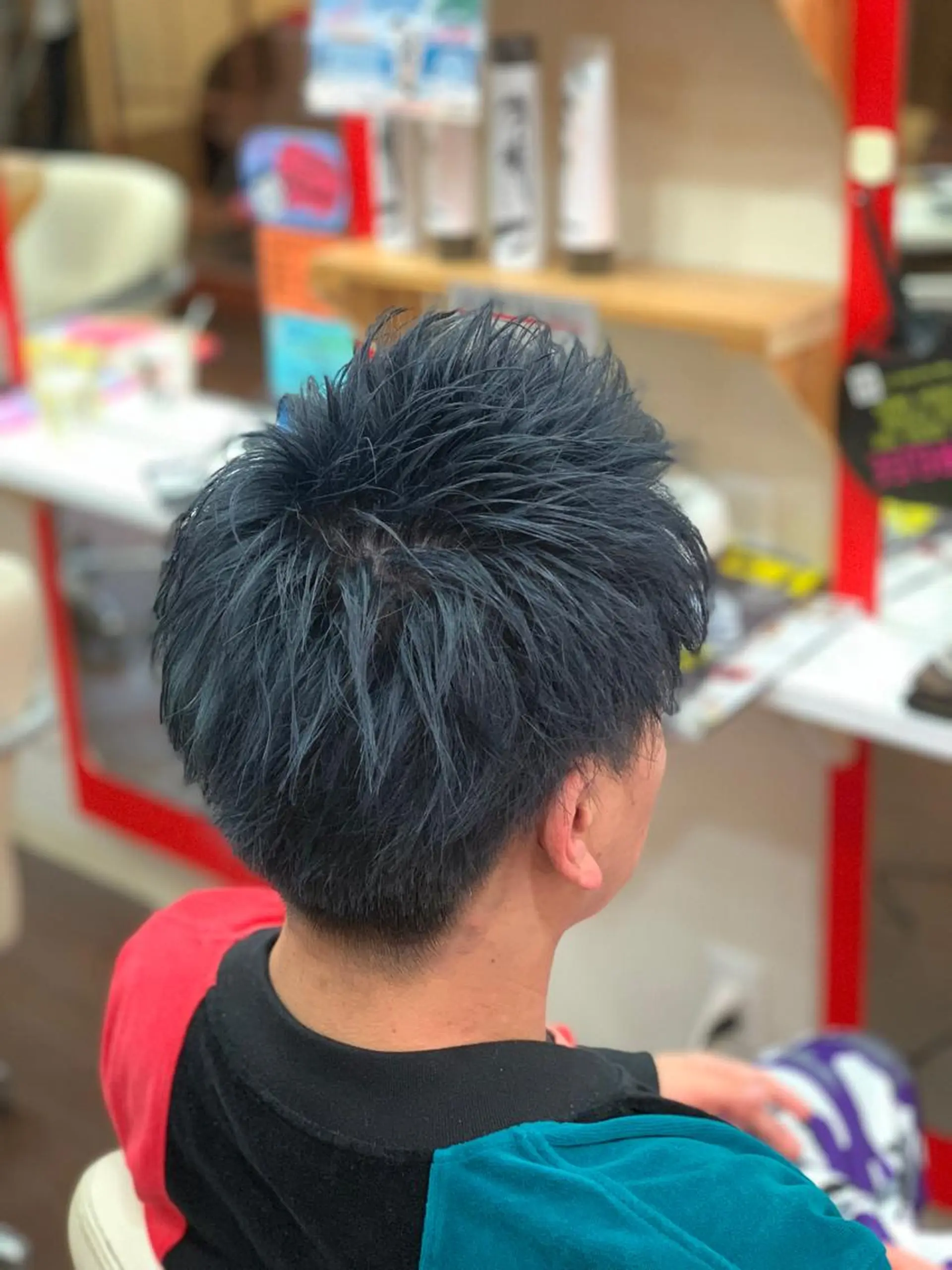 ショート カラー メンズ カット ヘアカラー たけい ゆうきのヘアスタイル