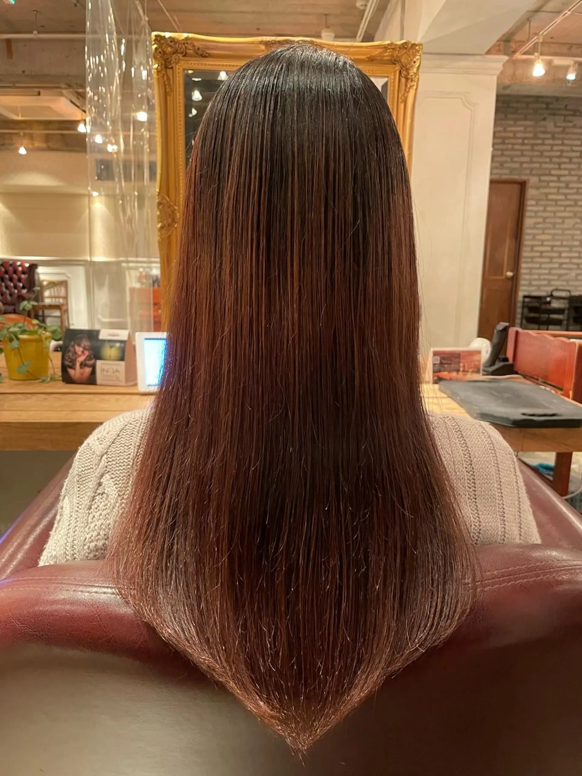 ロング パーマ 縮毛矯正 カット ヘアカラー 縮毛矯正 トリートメント 韓国風カット/ 髪質改善 黒崎のヘアスタイル