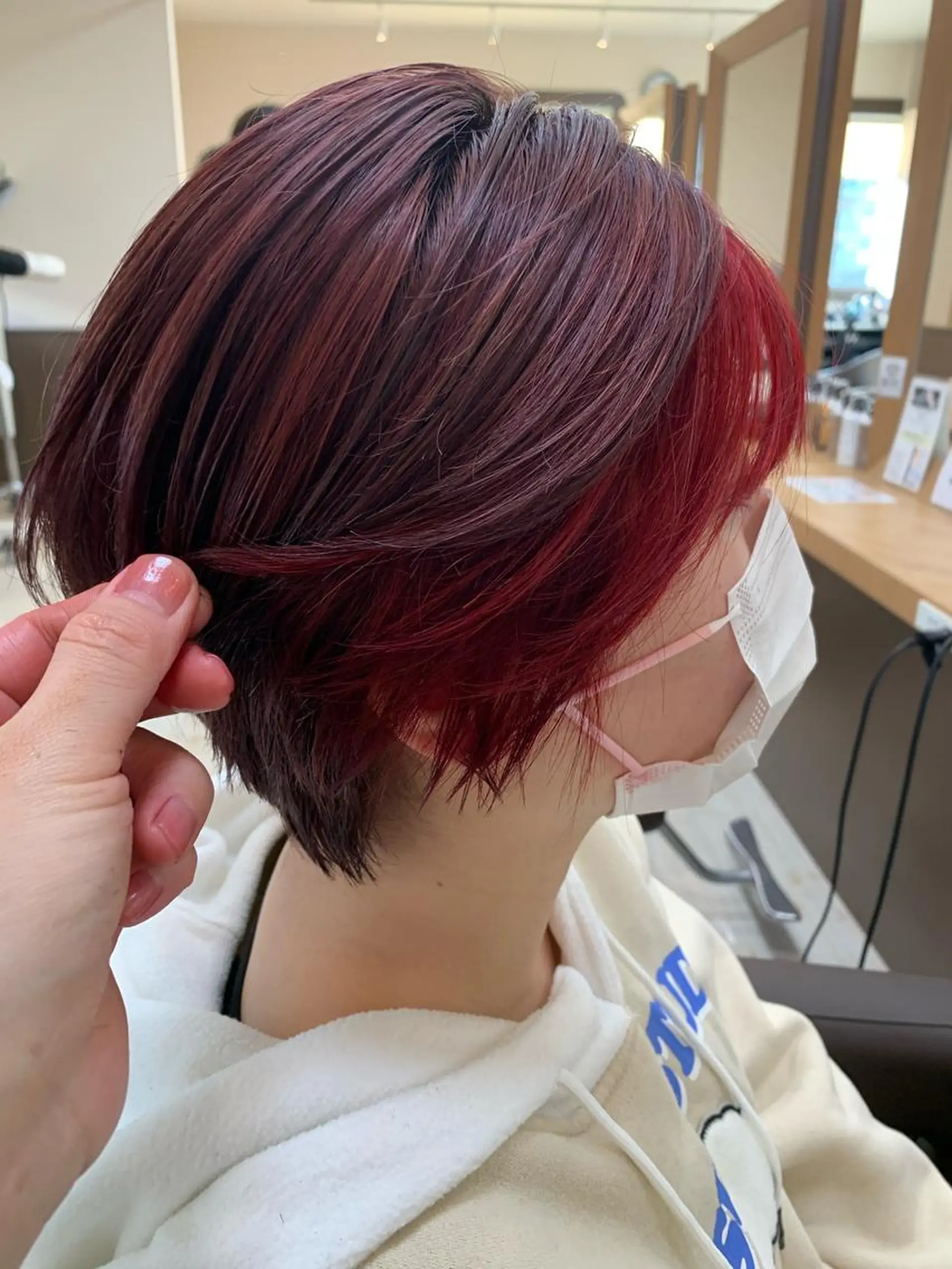 ショート カラー カット ヘアカラー トリートメント Lien 深井店のヘアスタイル