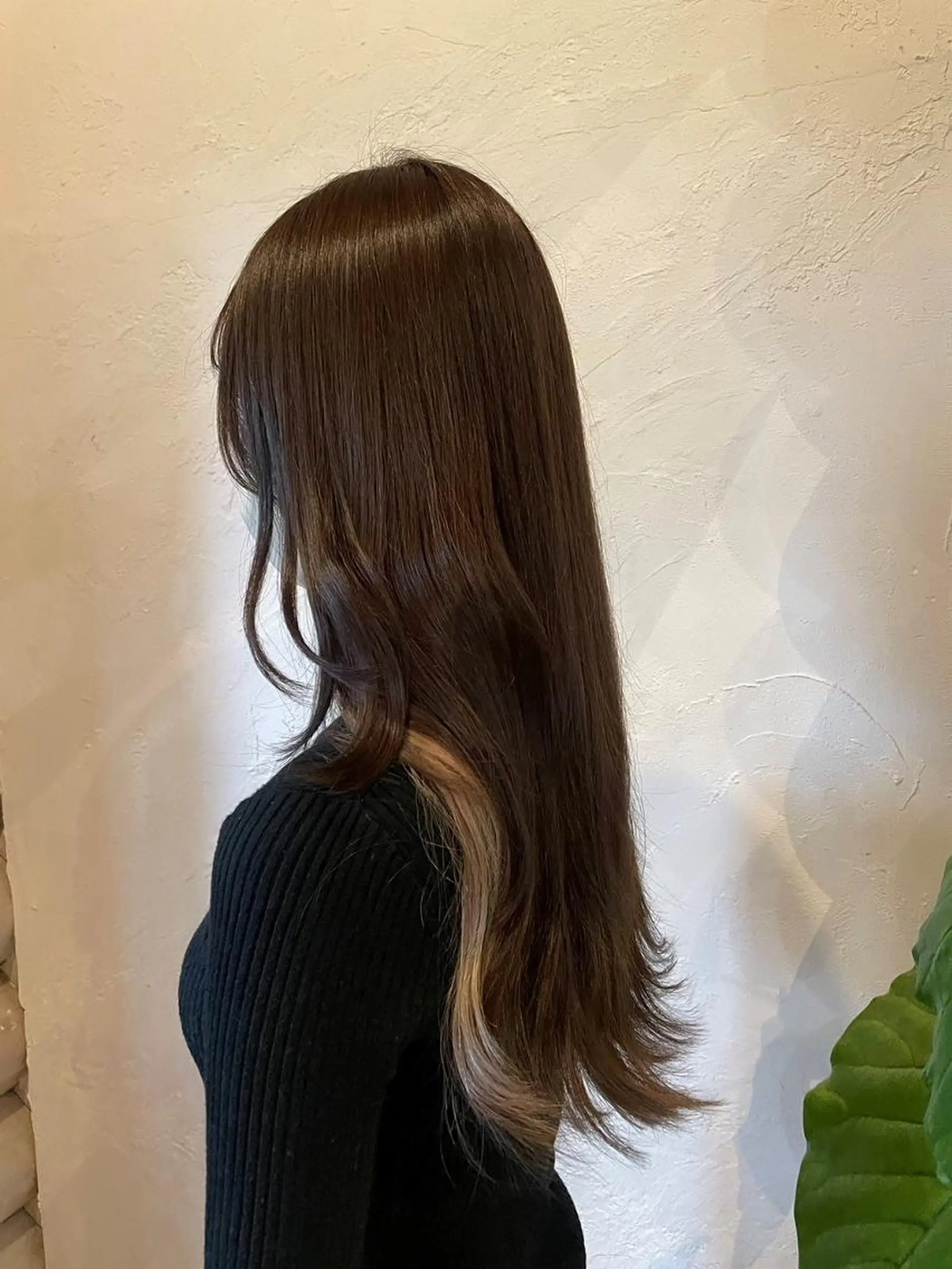 カラー ロング ヘアカラー トリートメント 辻 里奈のヘアスタイル