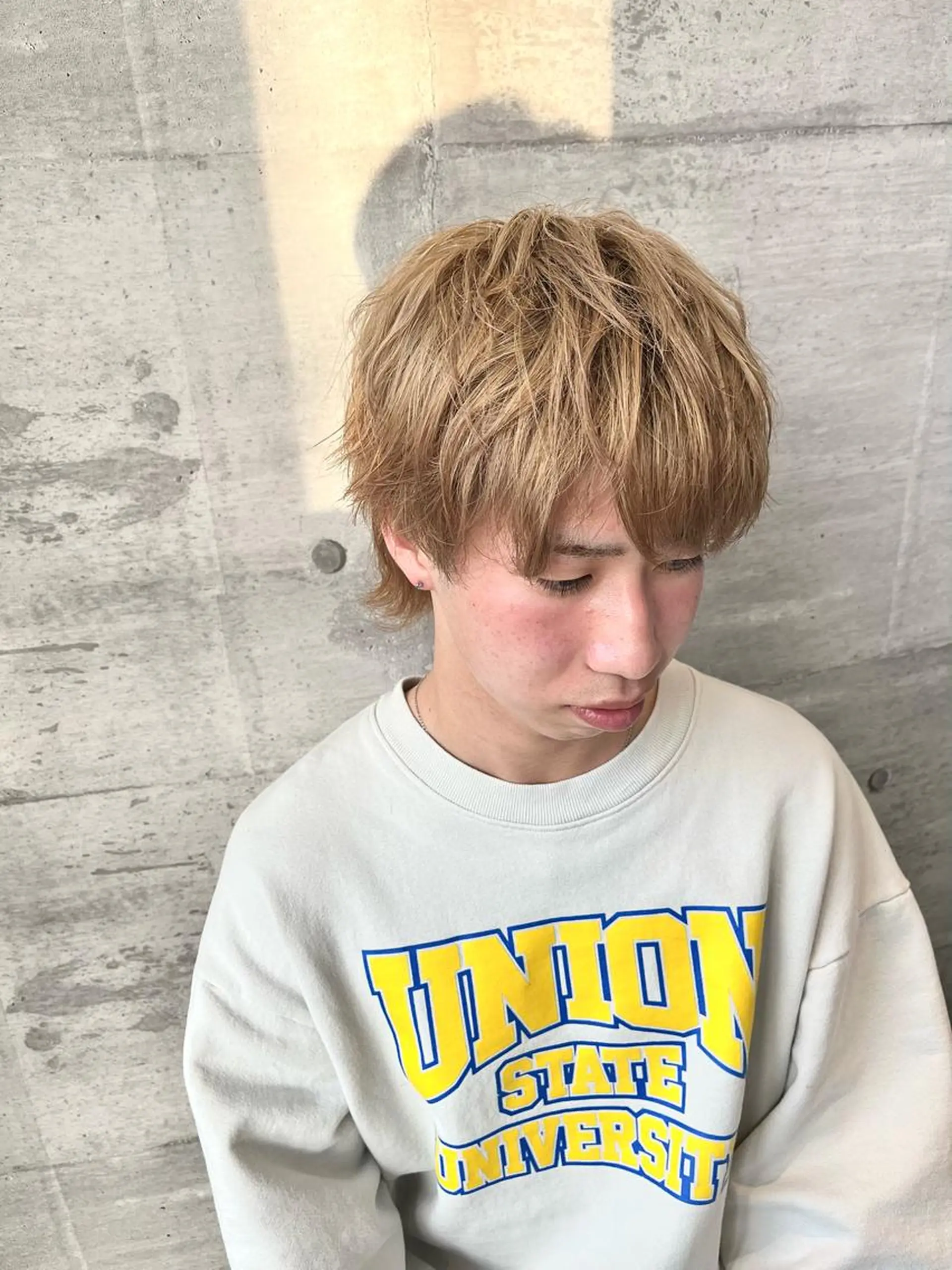 ショート メンズ 卒業式のヘアスタイル カット ヘアカラー 角田 琉希也のヘアスタイル