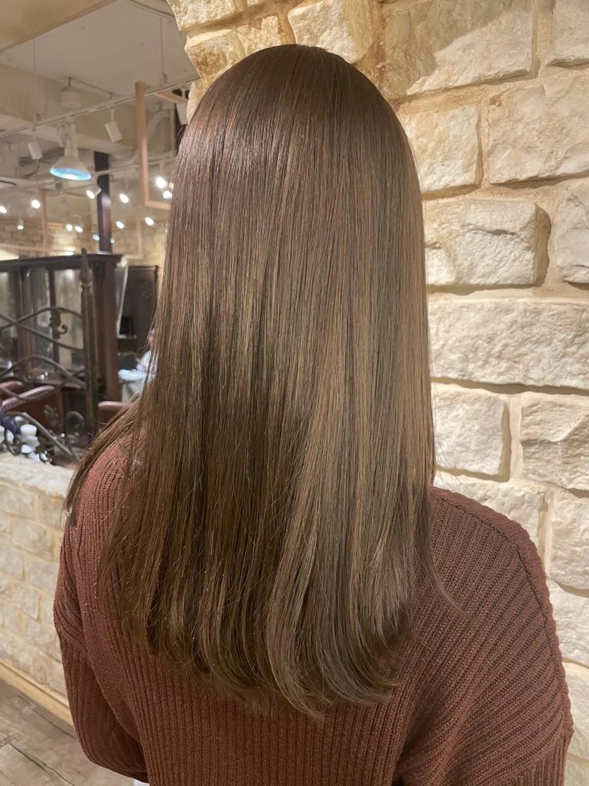 ロング カラー カット ヘアカラー トリートメント 星野 茉由のヘアスタイル