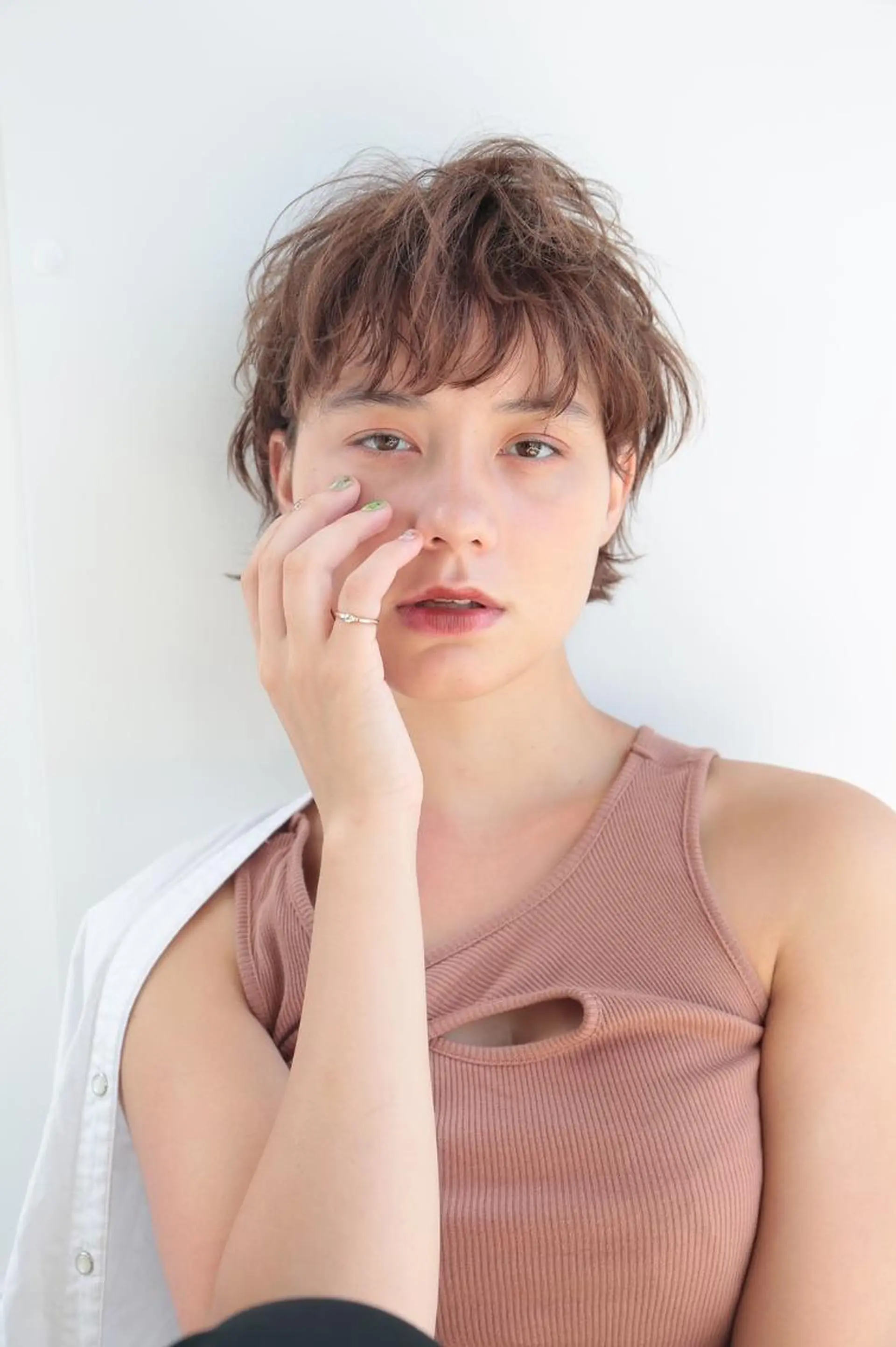 ショート カラー パーマ 山下 直人のヘアスタイル