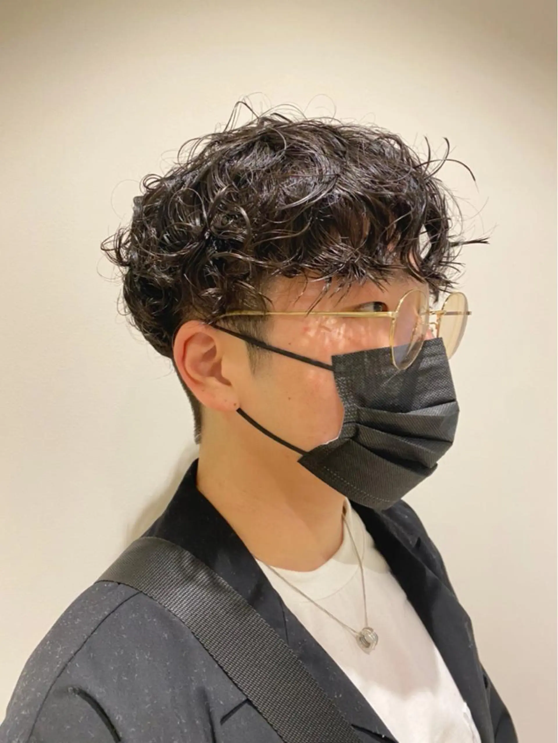 ショート パーマ メンズ メンズパーマ カット パーマ トリートメント 艶髪🌿美髪 大塚礼乃【西荻窪】のヘアスタイル