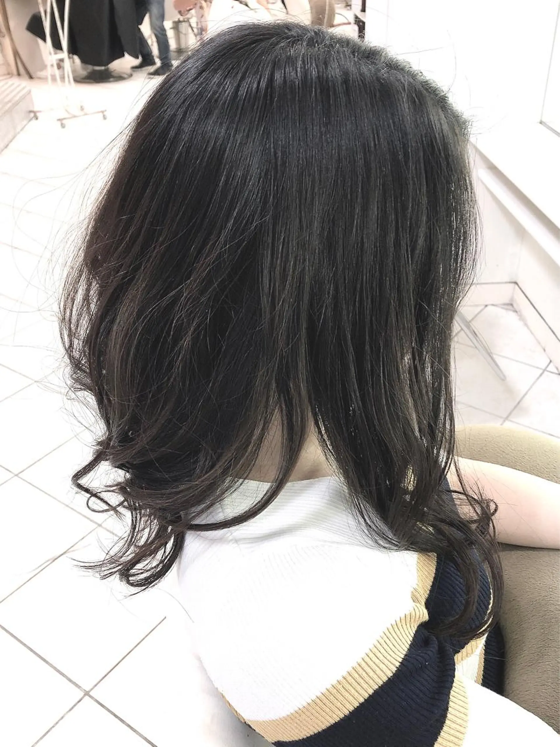 セミロング 保住 亮太のヘアスタイル