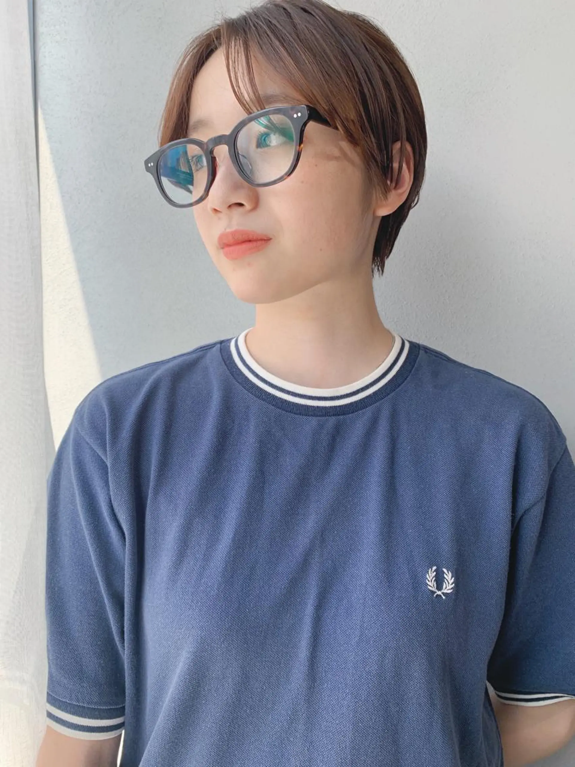 ショート カラー ボブパーマコテ巻き風 パーマNo1深江秀平のヘアスタイル