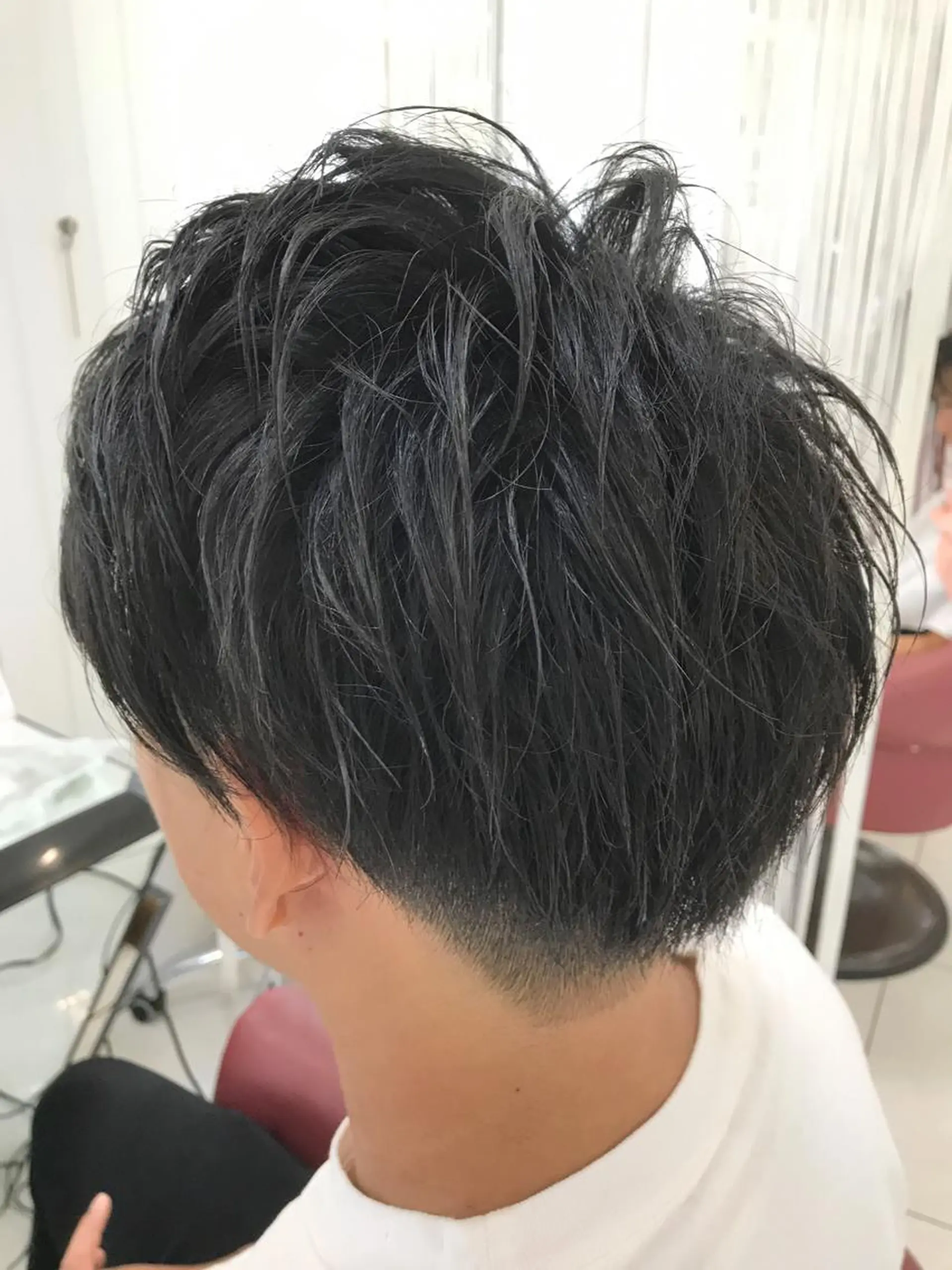 ショート カット ヘアカラー トリートメント 髪質改善/レイヤー/ 小顔/デザインのヘアスタイル