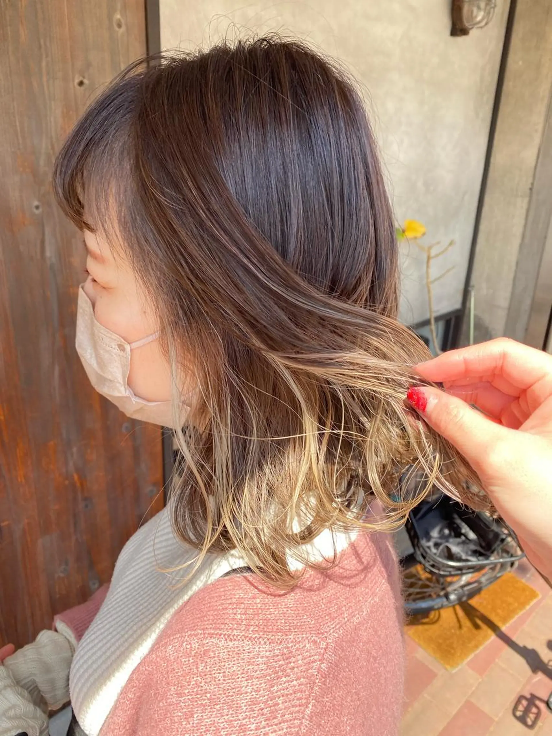 カラー 透明感カラー スロウ（slow）所属・slow✂︎ 矢野芹奈のヘアスタイル