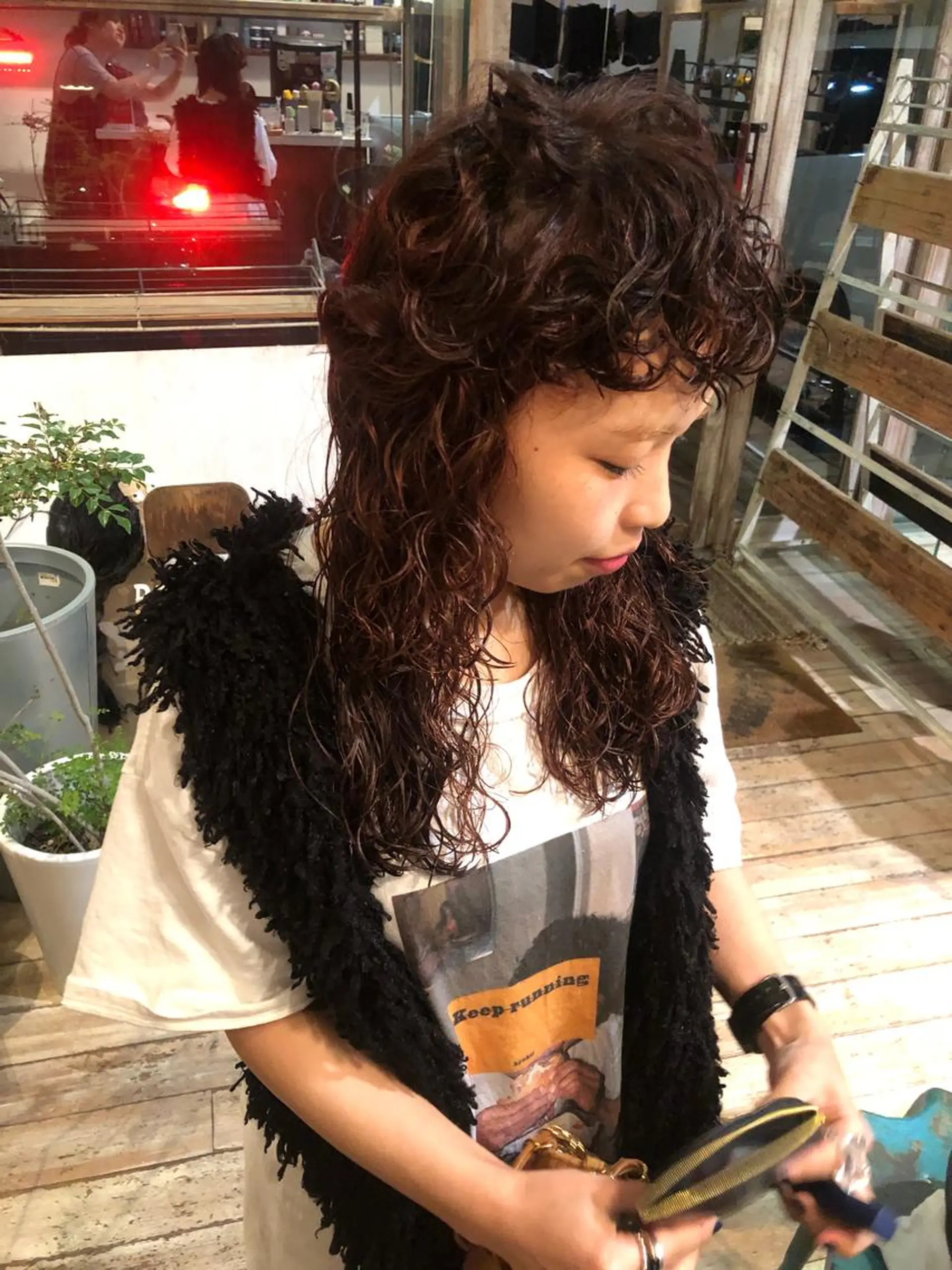 ミディアム カラー パーマ ヘアアレンジ BRUNTJET所属・MAEDA MADOKAのヘアスタイル