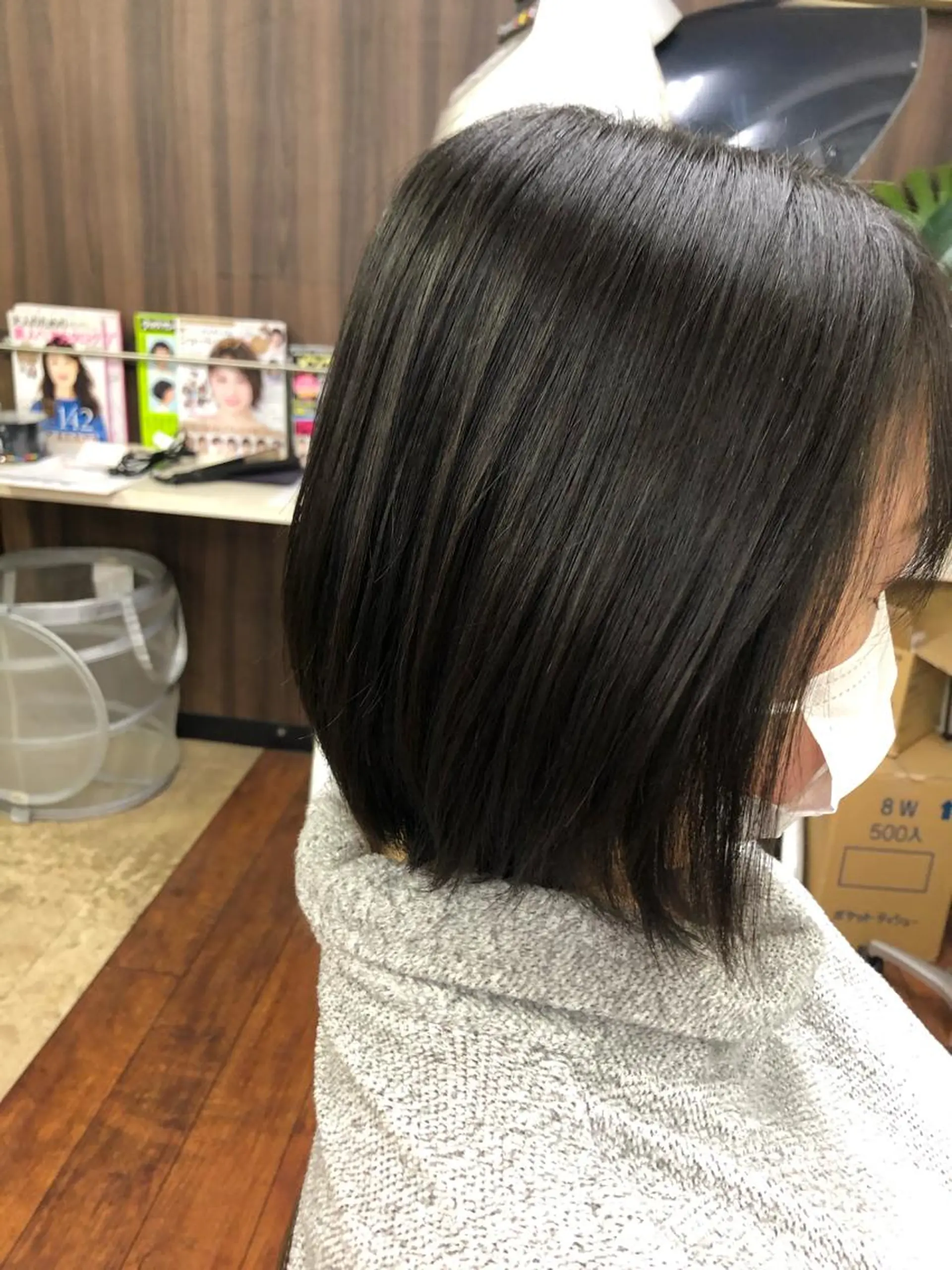 ミディアム 縮毛矯正 ATELIER presents一橋学園所属・キセ ワカナのヘアスタイル