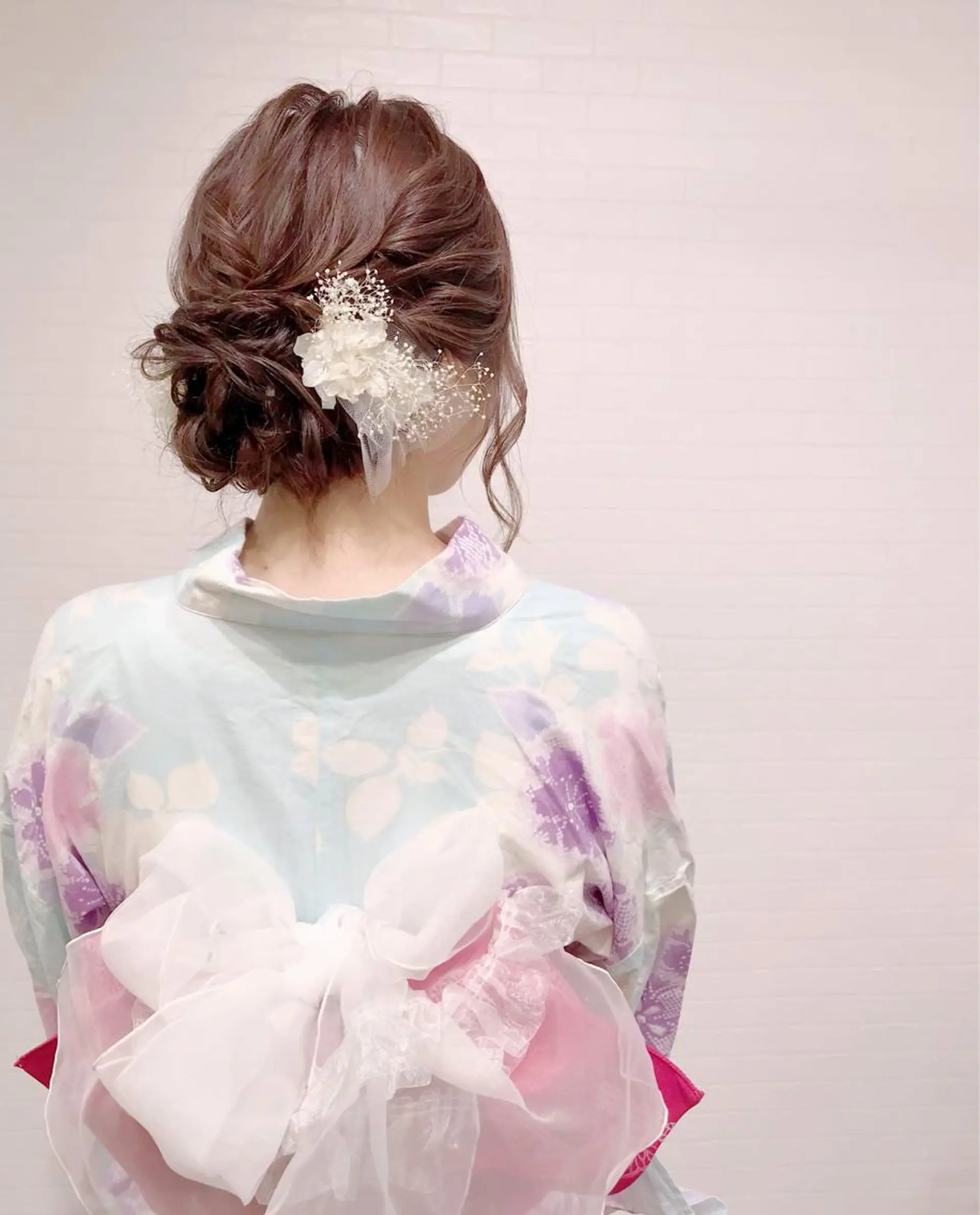 ロング ヘアアレンジ 浴衣 GRANLUSSO 〜グランルッソ駅前店所属・木口 嘉美のヘアスタイル