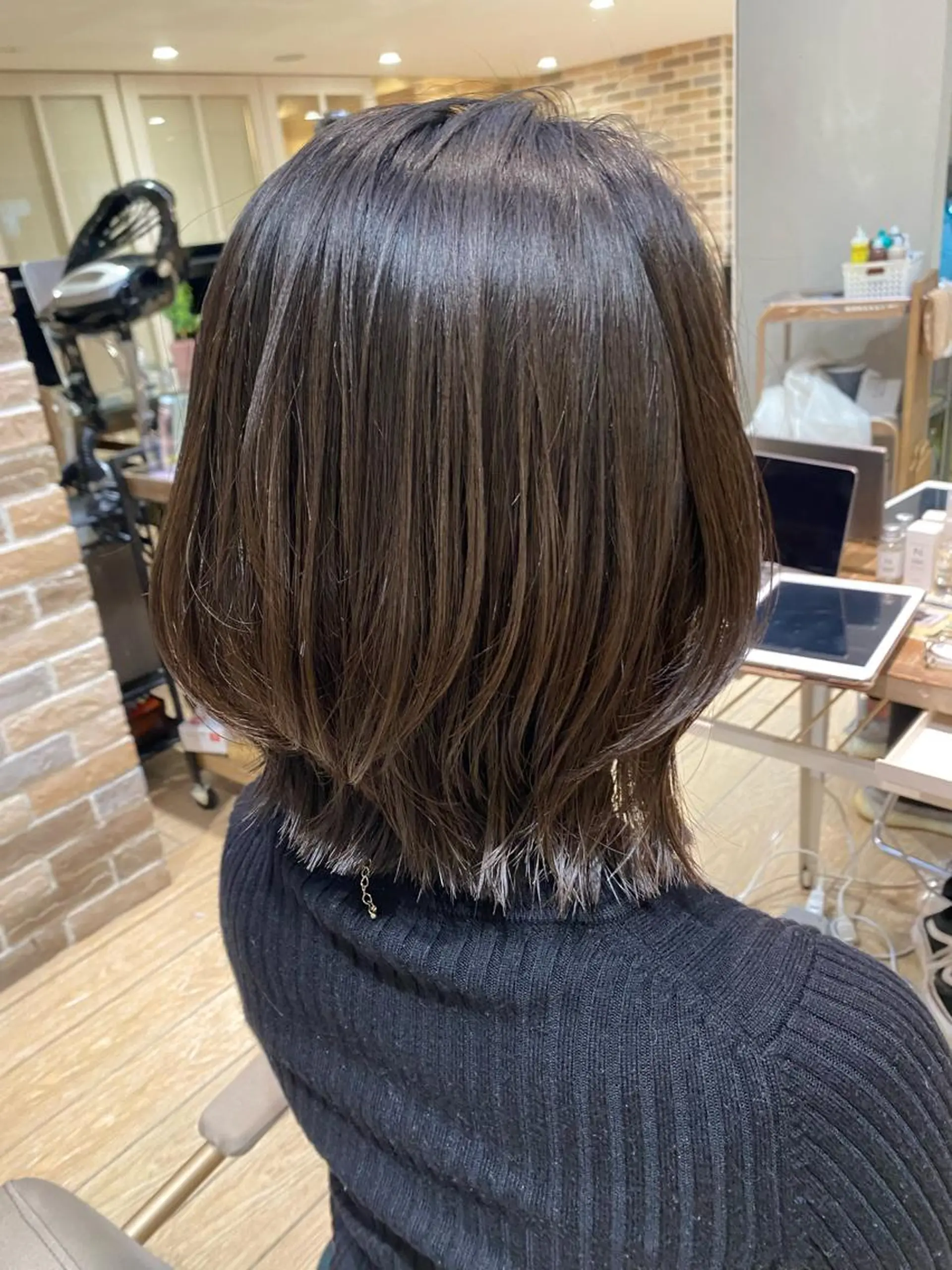 ショート ボブ くびれヘア 顔周り/くびれヘア 韓国ヘア💕風間るなのヘアスタイル