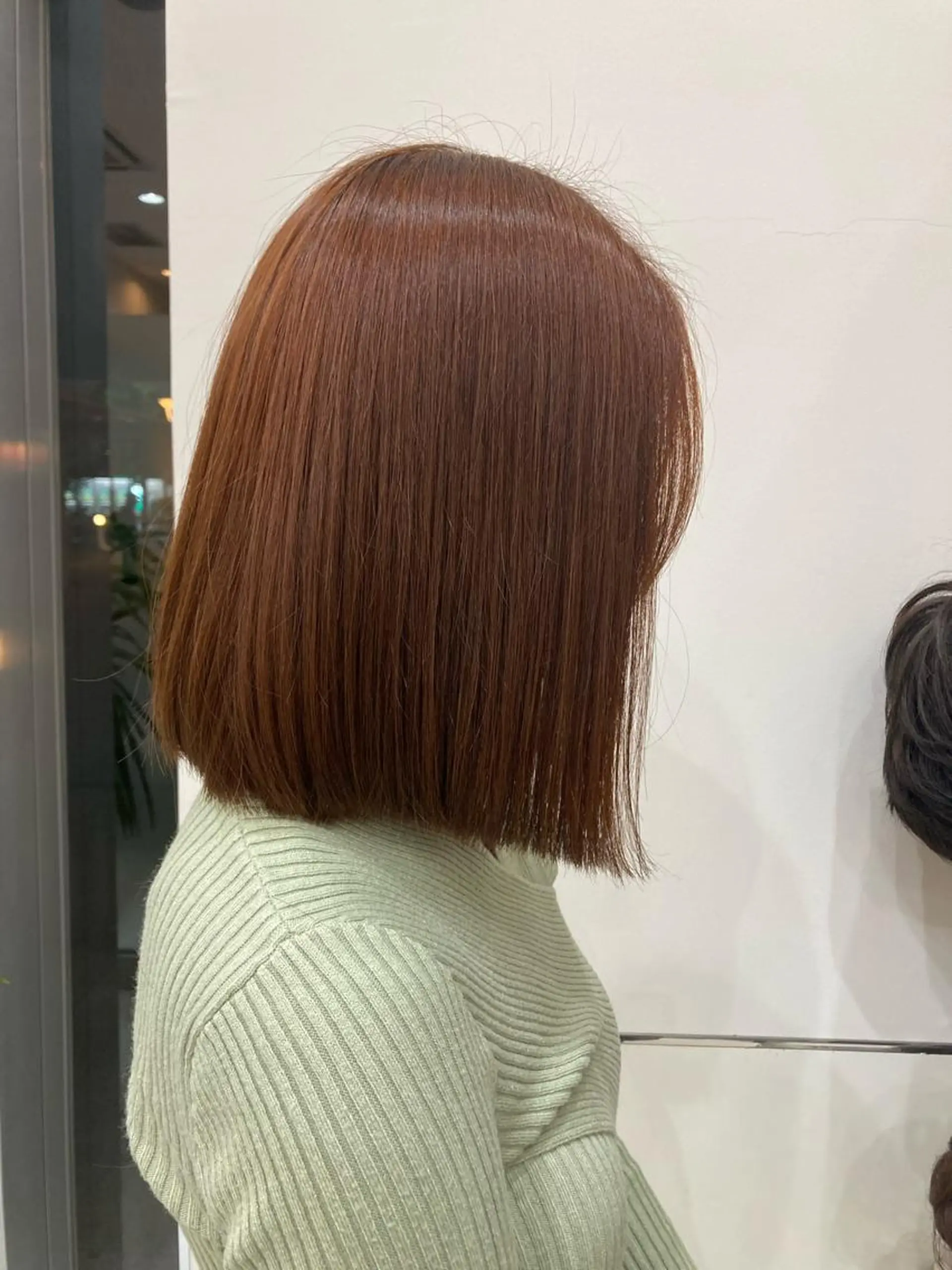 ミディアム 切りっぱなしボブ ボブ ショート・透明感 カラーconomiのヘアスタイル