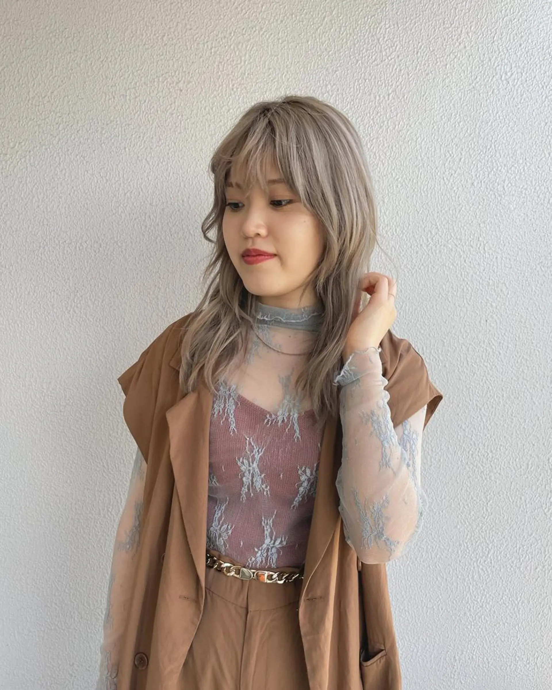 ミディアム カラー パーマ ヘアアレンジ メンズ キッズ ネイル マツエク・マツパ 🫧垢抜けヘア🫧 SHIORIのヘアスタイル