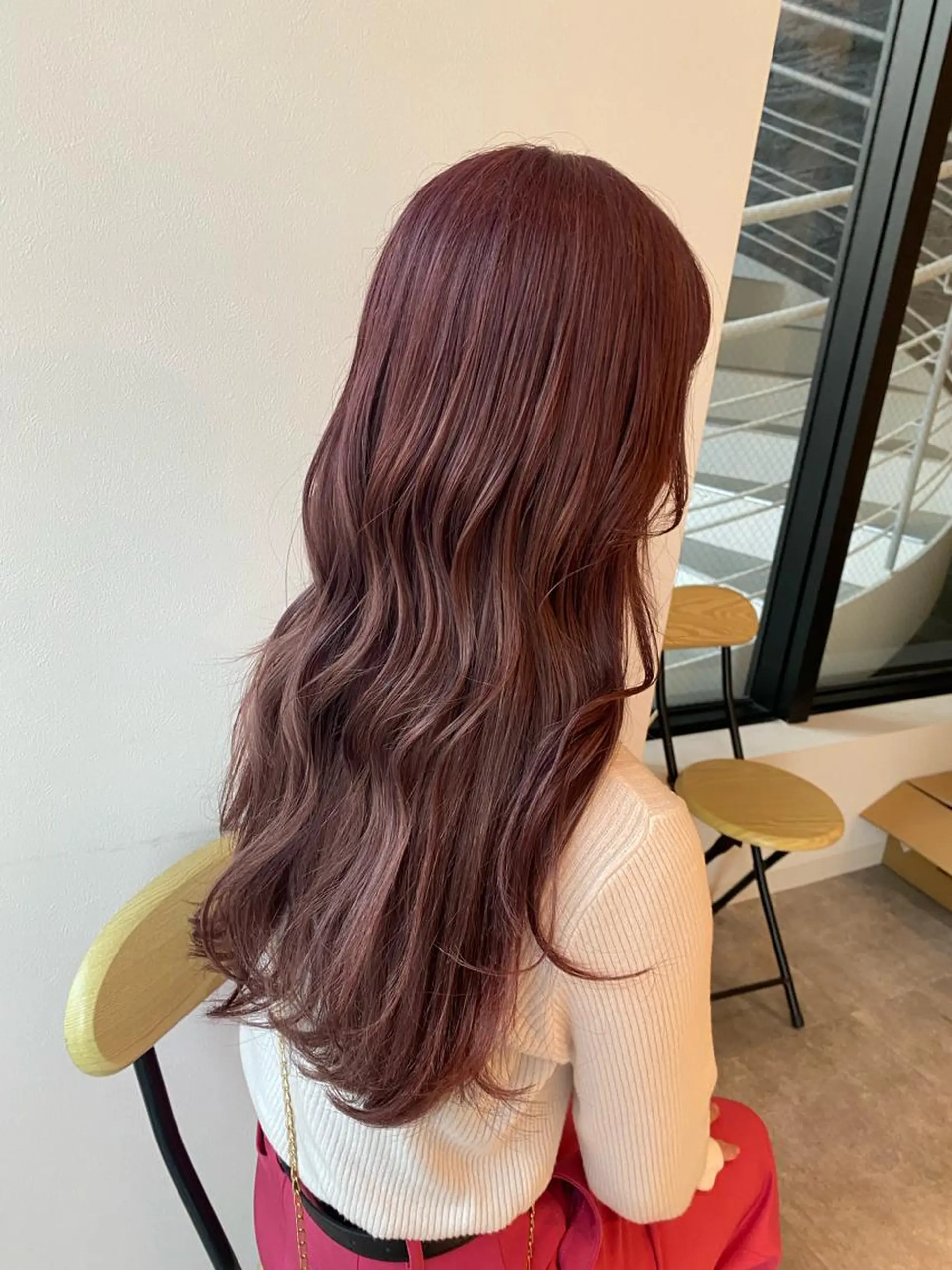 ロング カラー ハイトーンカラー カット ヘアカラー オスズ 🎀´-のヘアスタイル