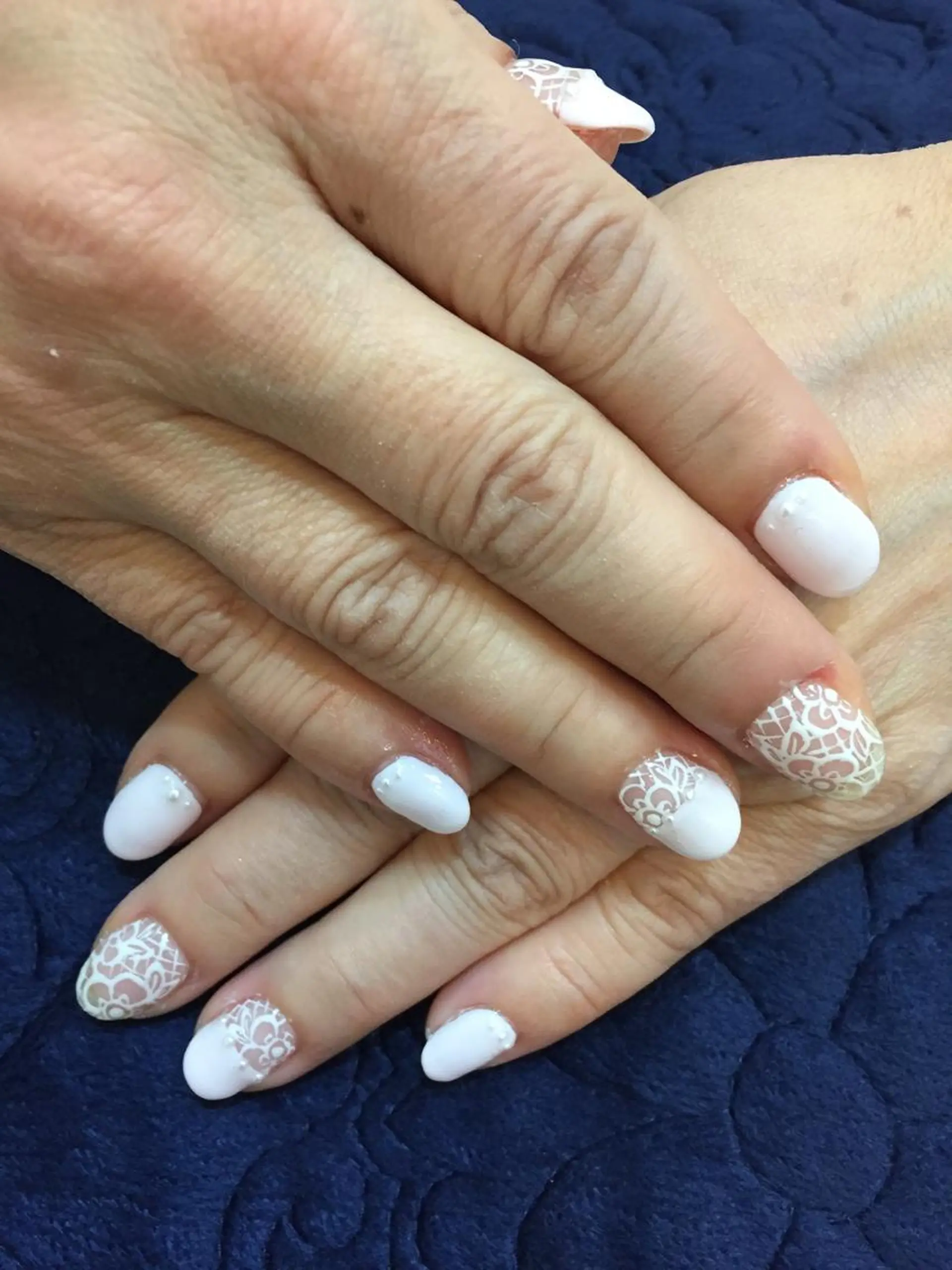 ネイル ブライダルネイル ハンドネイル ハンドケア LAZO所属・あおやぎ ゆきこのネイルデザイン