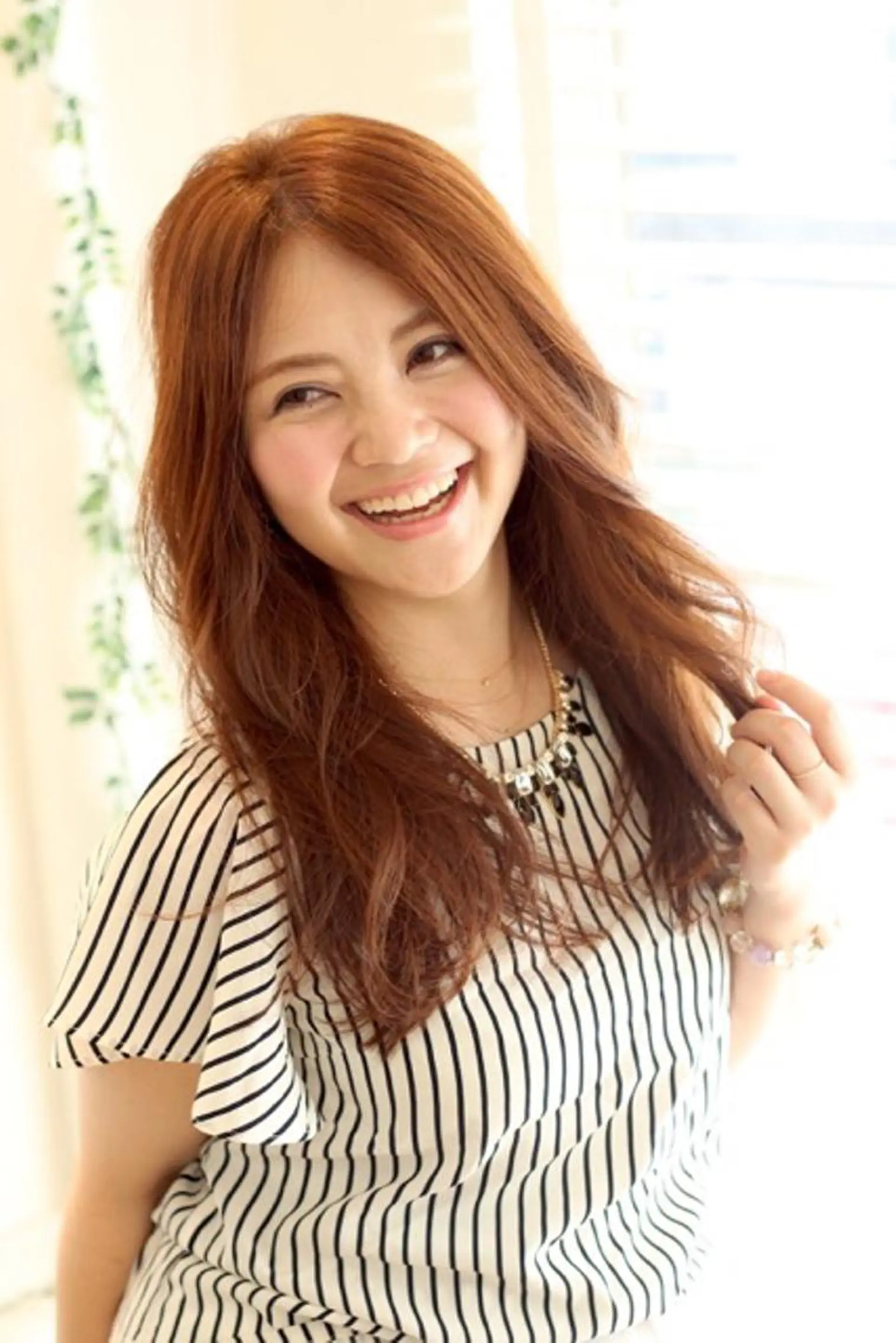 セミロング カラー パーマ セミロングパーマ BANDE所属・BANDE 水崎 悟のヘアスタイル