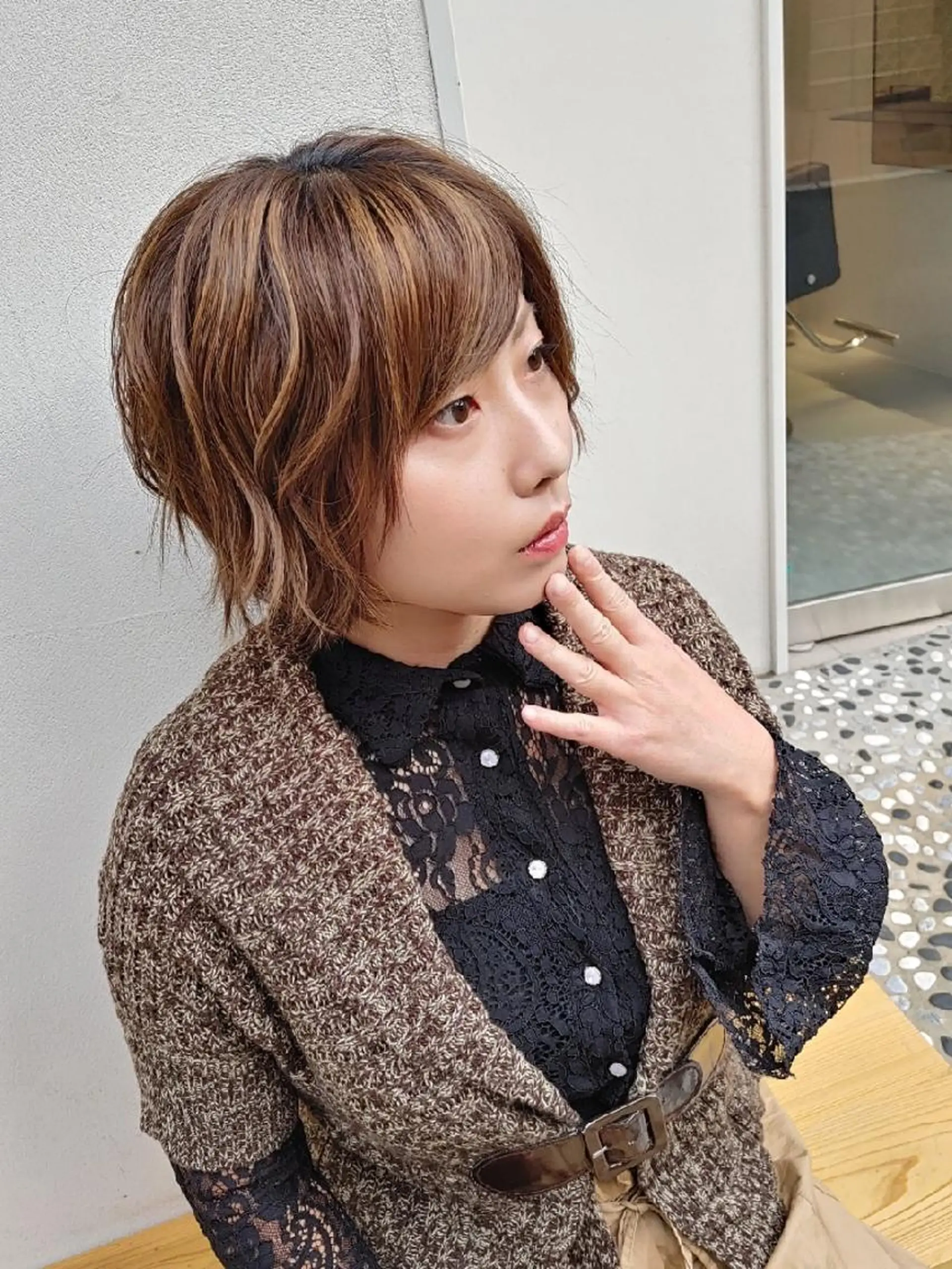 ショート ヘアアレンジ カット ヘアセット カット&セット専門店　Latte(ラテ)所属・HORI 　tのヘアスタイル