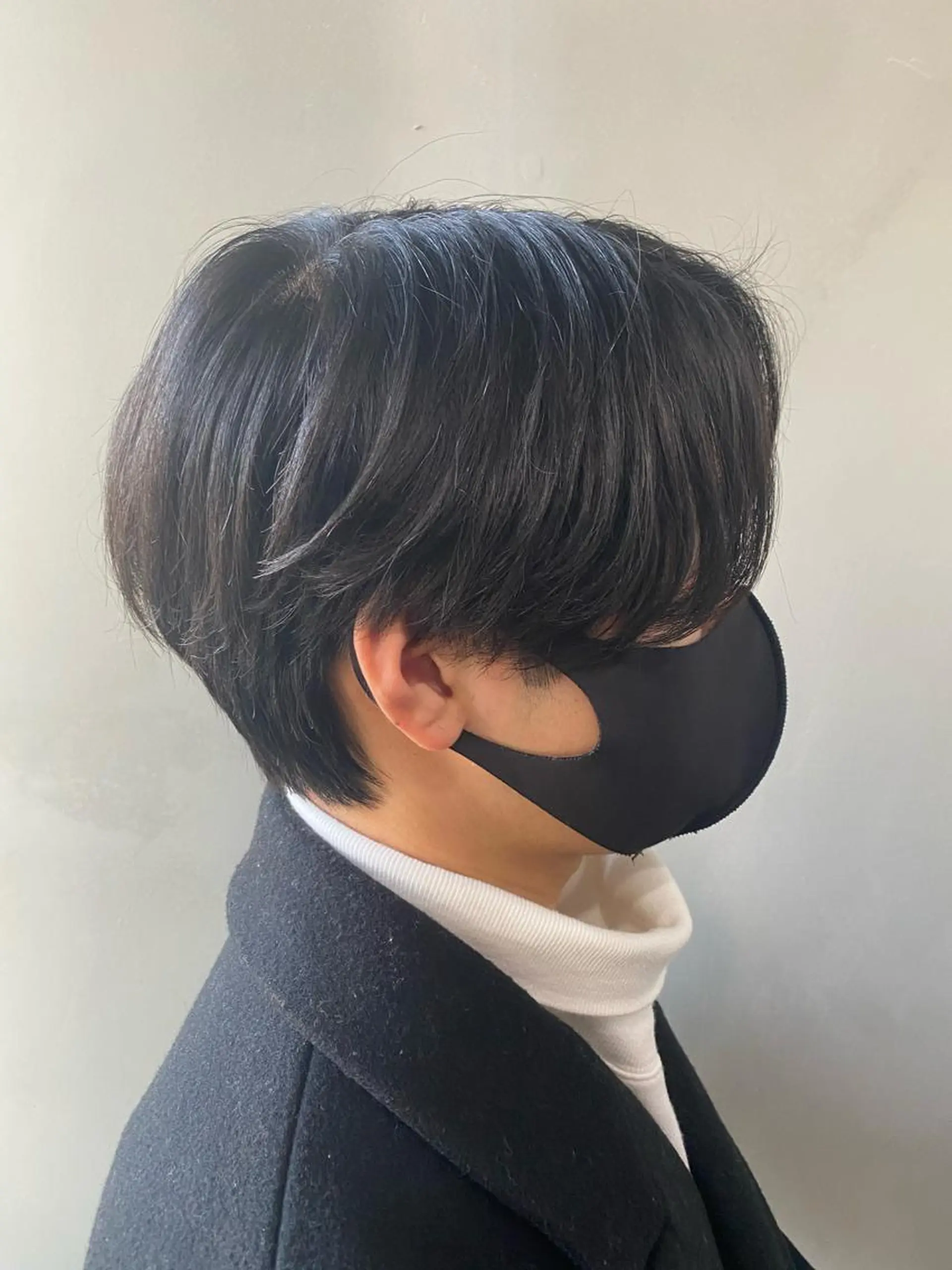 ショート メンズ センターパート カット パーマ men’s salon Gaudi梅田茶屋町店所属・寳泉 章弘のヘアスタイル