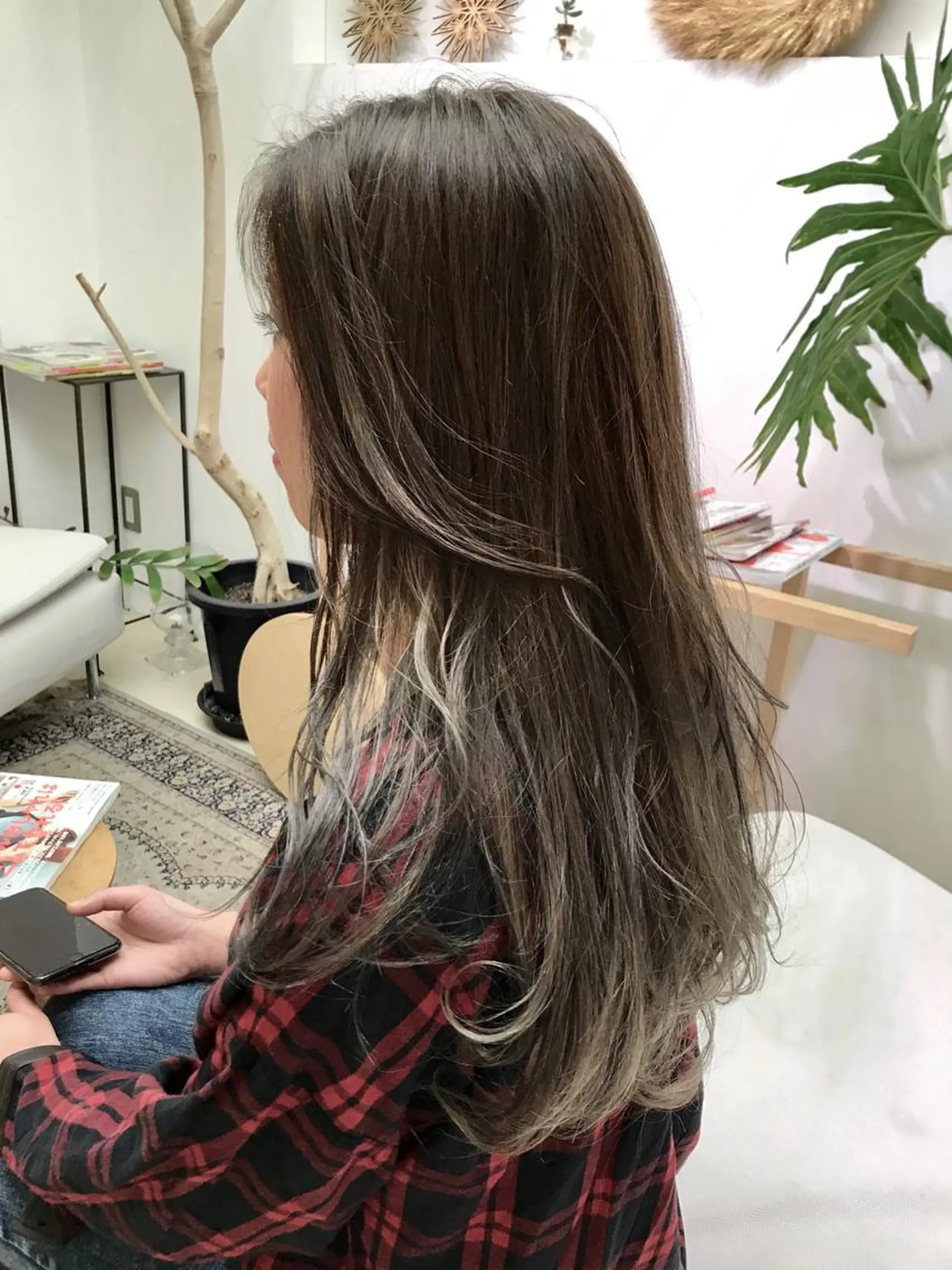 ロング カラー ヘアカラー トリートメント 平田 健一のヘアスタイル