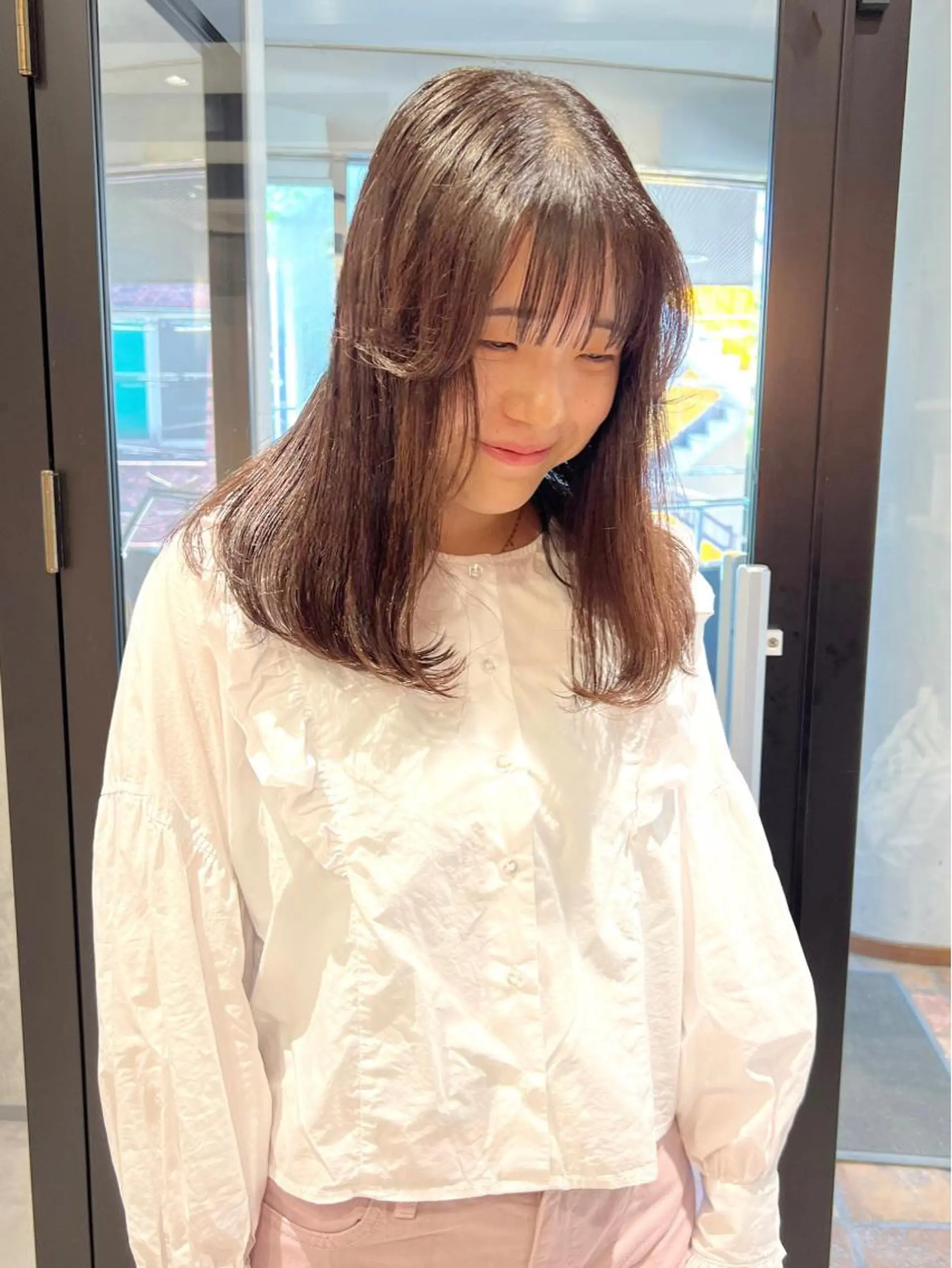 ロング カット ヘアカラー AI TOKYO　S所属・mizuki 【韓国レイヤー】のヘアスタイル