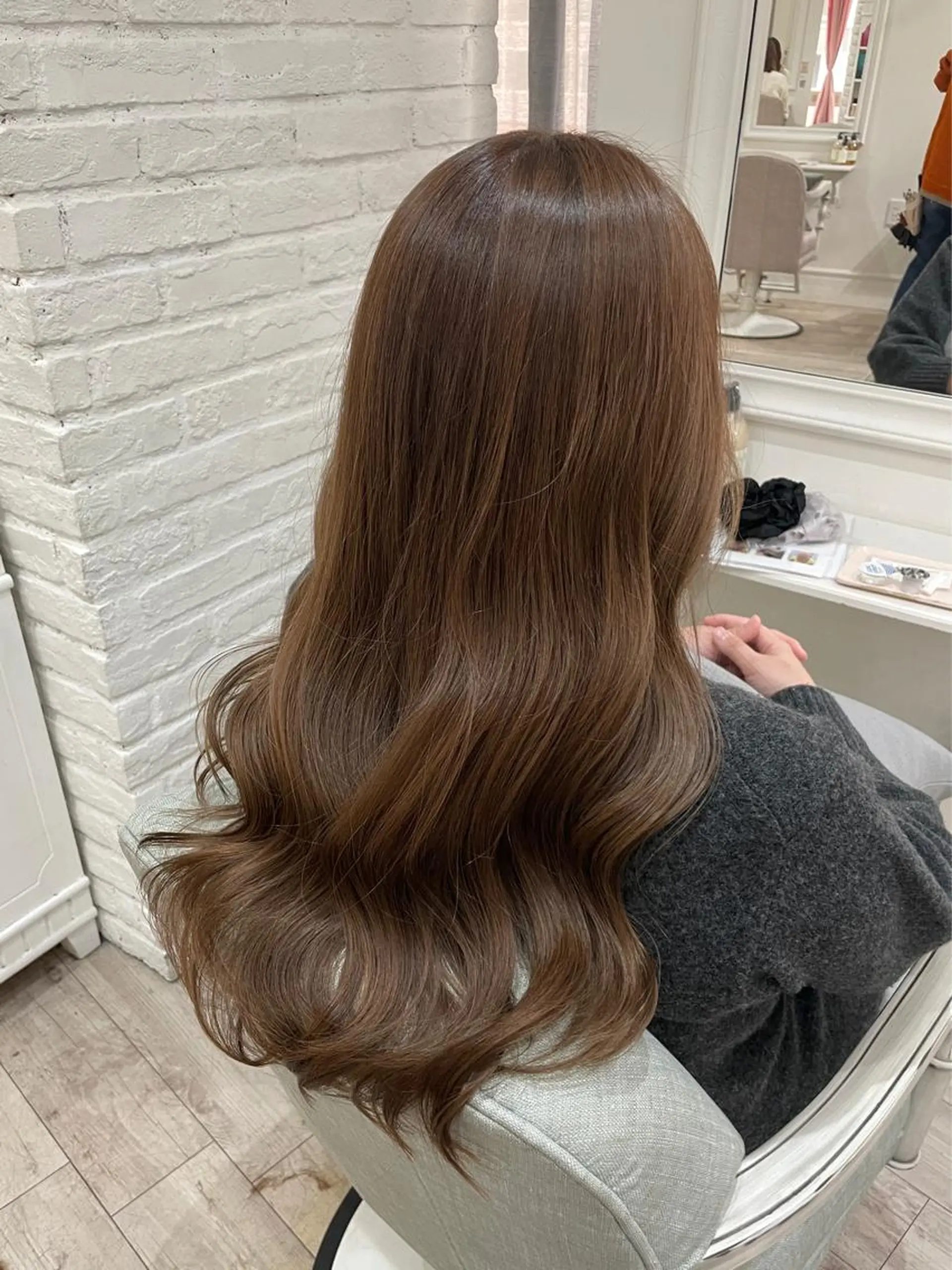 ロング カラー レイヤーカット ロング カット ヘアカラー HARUKA韓国ヘア /Luana梅田のヘアスタイル