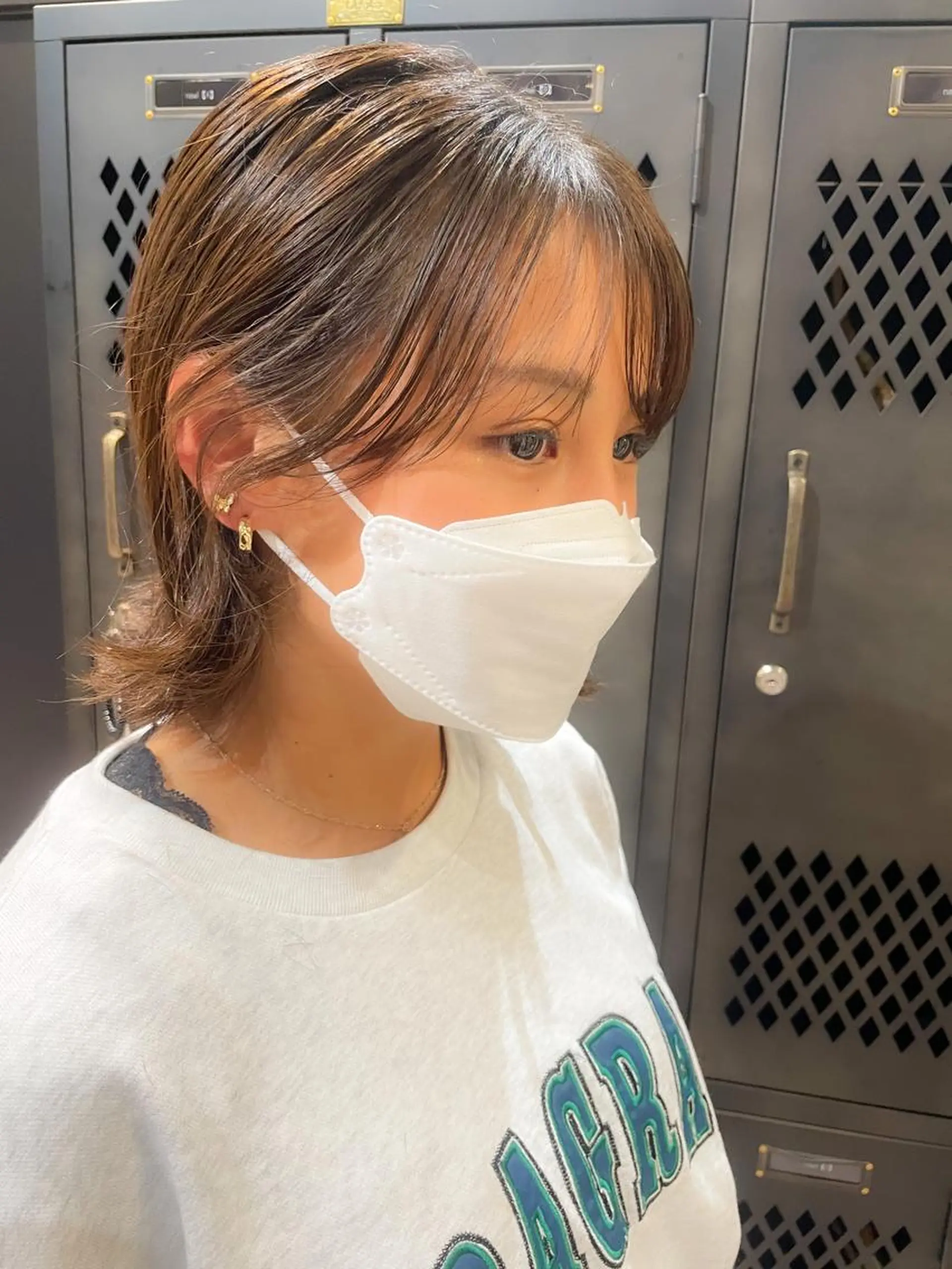 ショート ボブ デート ハイライト 髪質改善 韓国風ヘア カット ヘアカラー トリートメント 【20代ダメージ毛に 髪質改善】のヘアスタイル