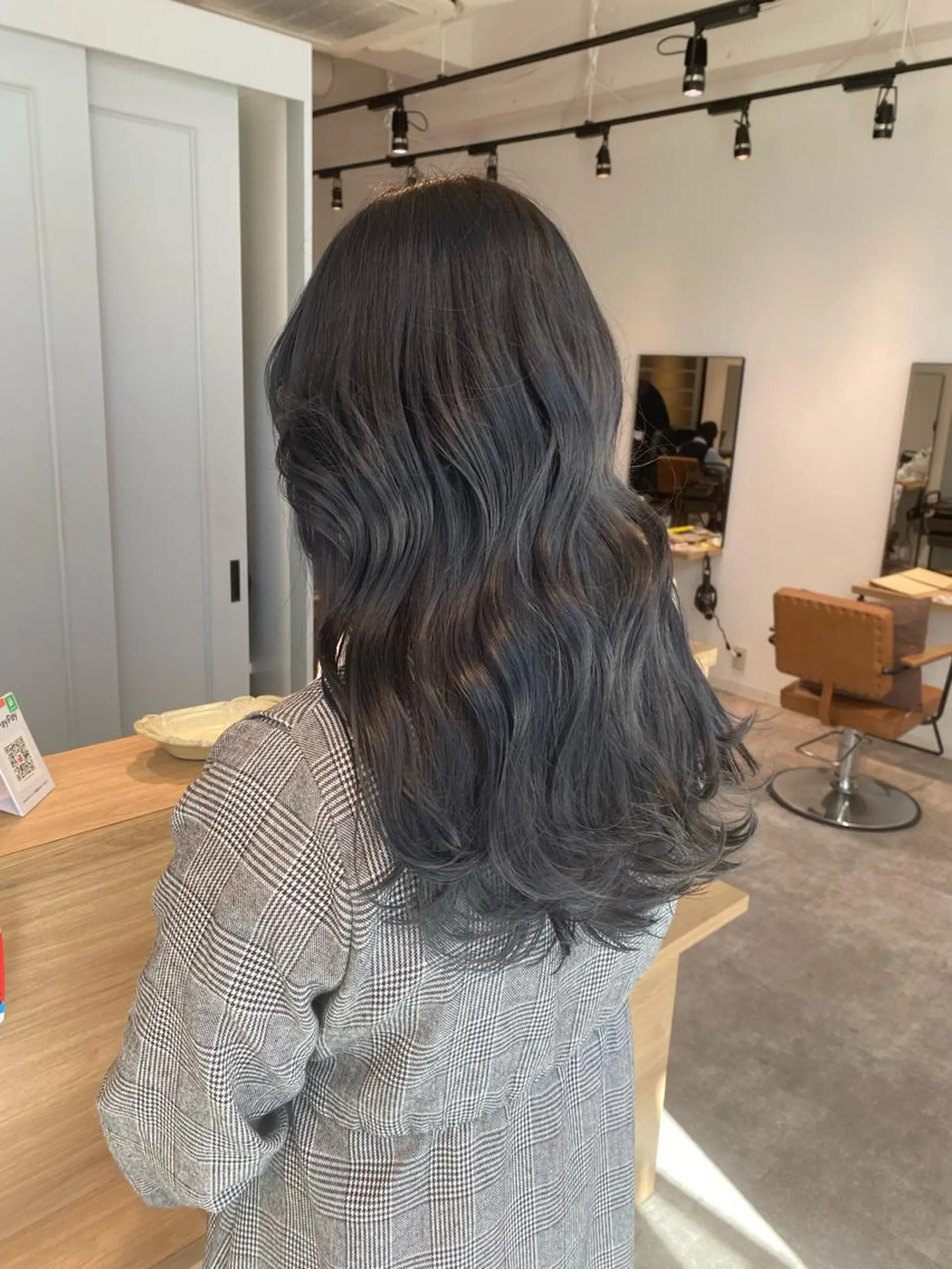 ロング カラー 透明感カラー グレージュ カット ヘアカラー オスズ 🎀´-のヘアスタイル