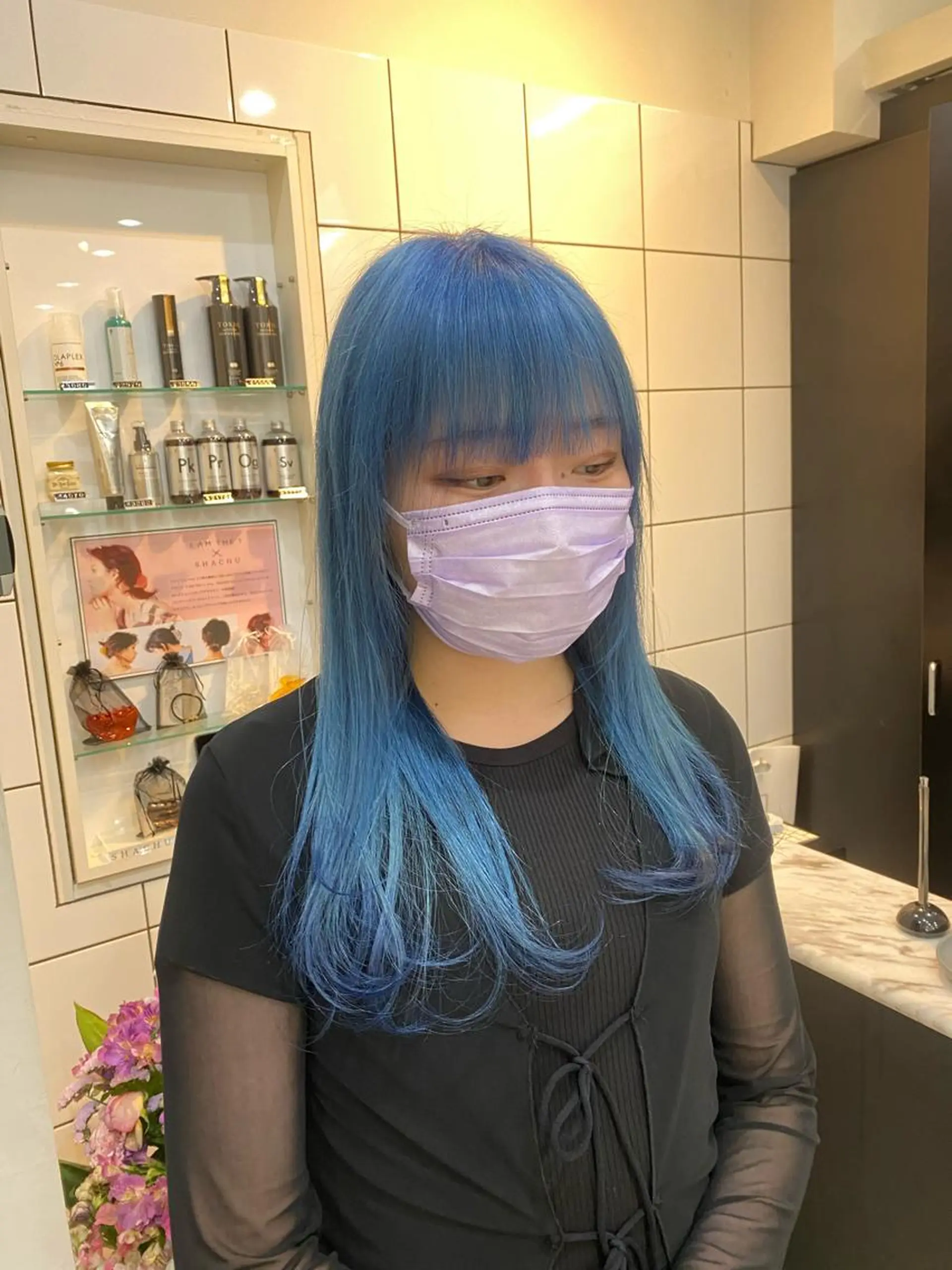 セミロング カラー 韓国ヘア/ハイトーン RYUSEIのヘアスタイル