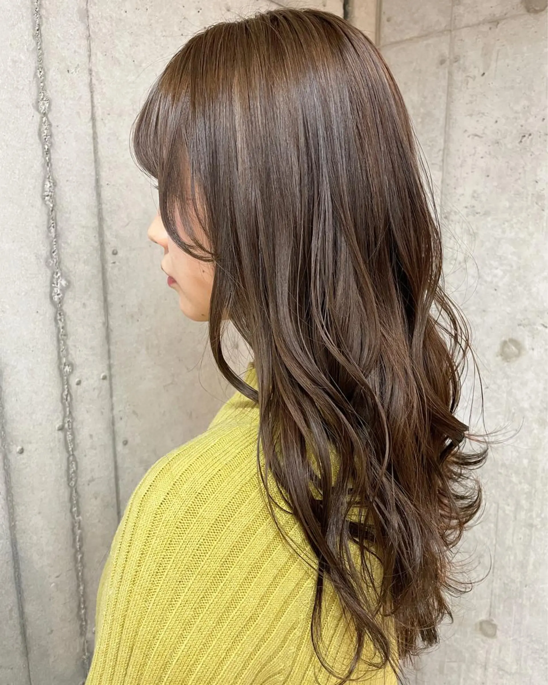 ロング カラー カット ヘアカラー トリートメント 女性に人気♪ はやしほのかのヘアスタイル