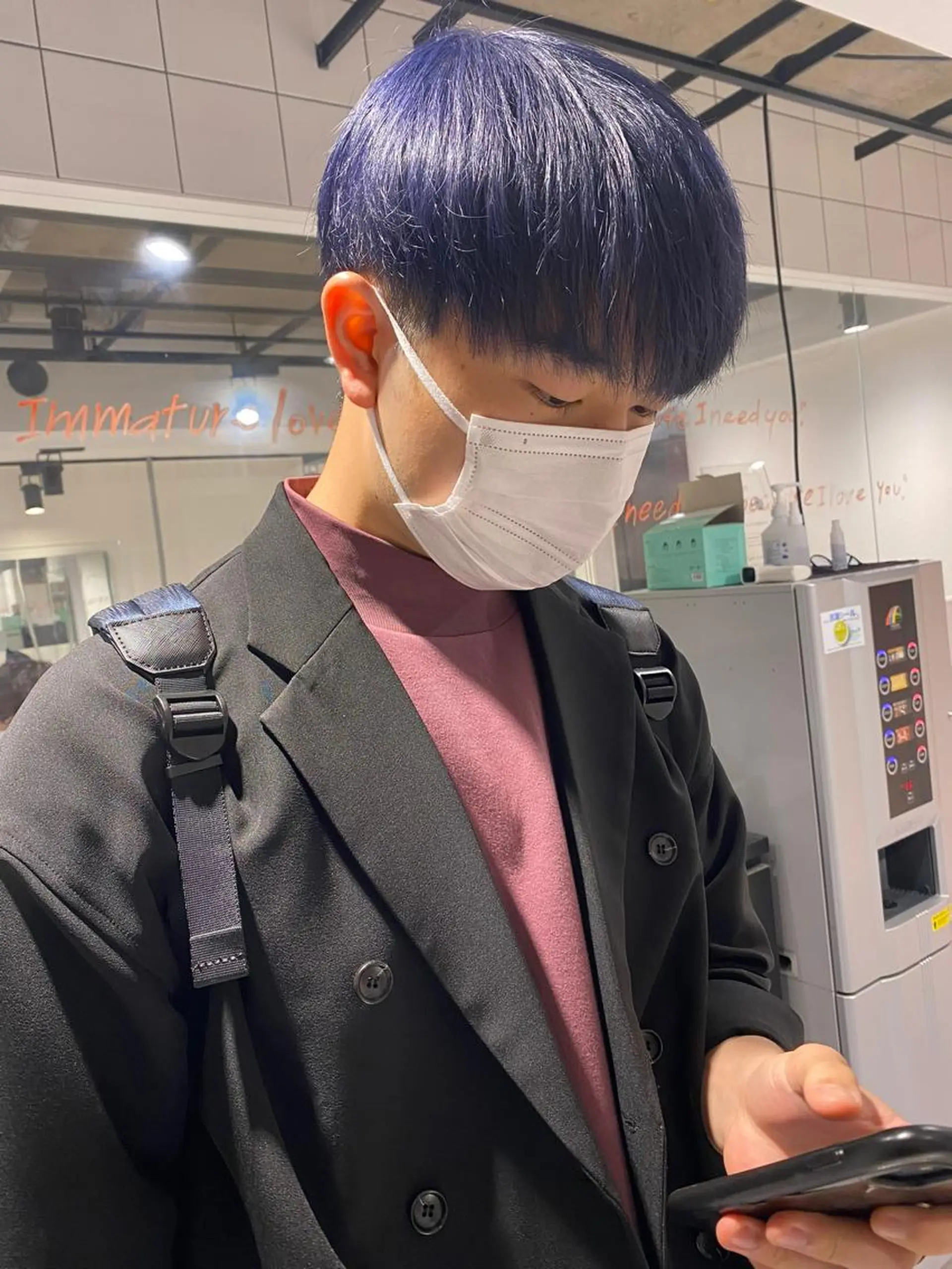 ミディアム カラー メンズ 【メンズサロン】 BLUCK 横浜のヘアスタイル