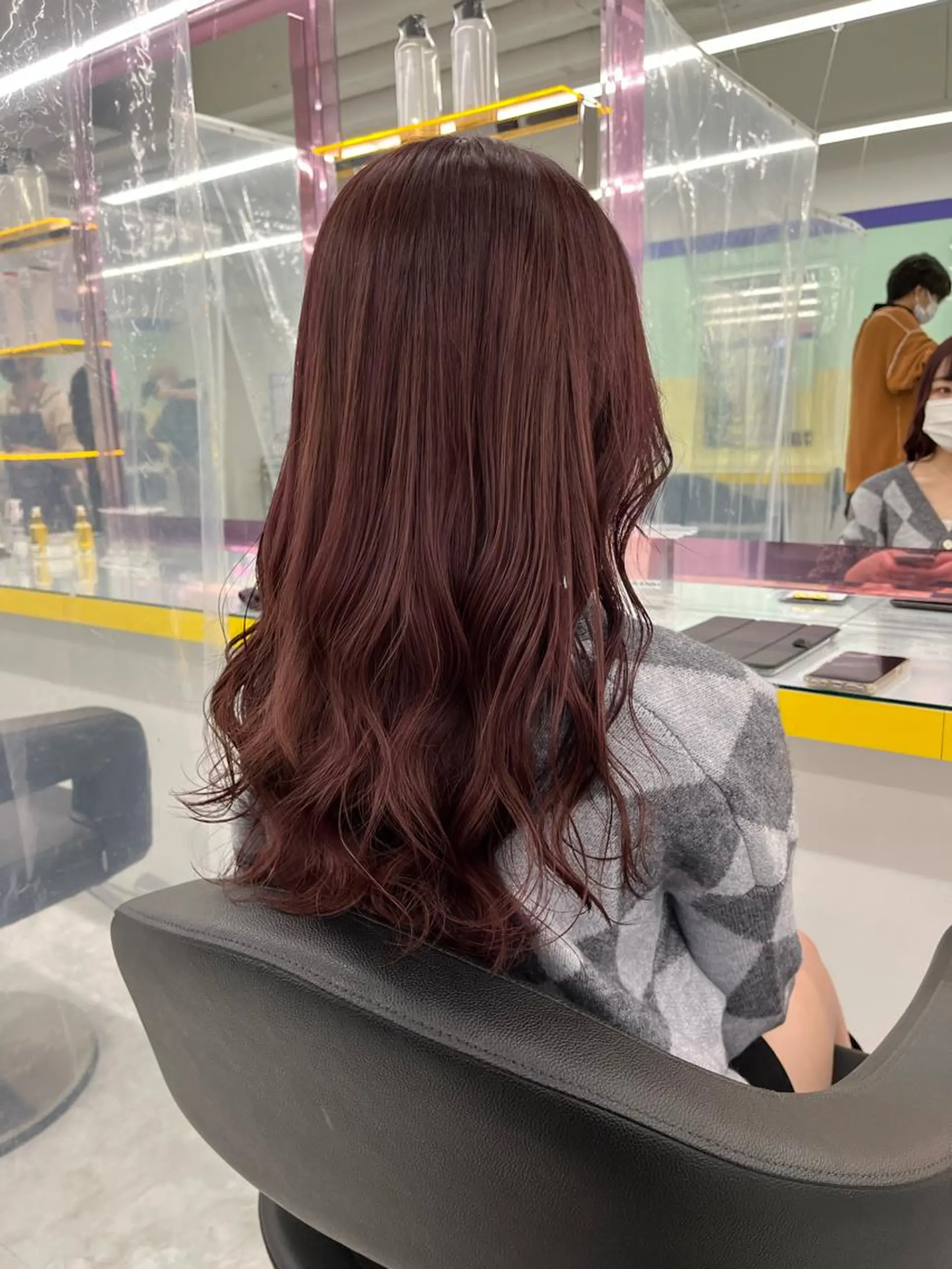 セミロング ヘアカラー ヘッドスパ ヘアセット I S所属・🌿透明感カラー‪ 縮毛矯正✨かずきのヘアスタイル