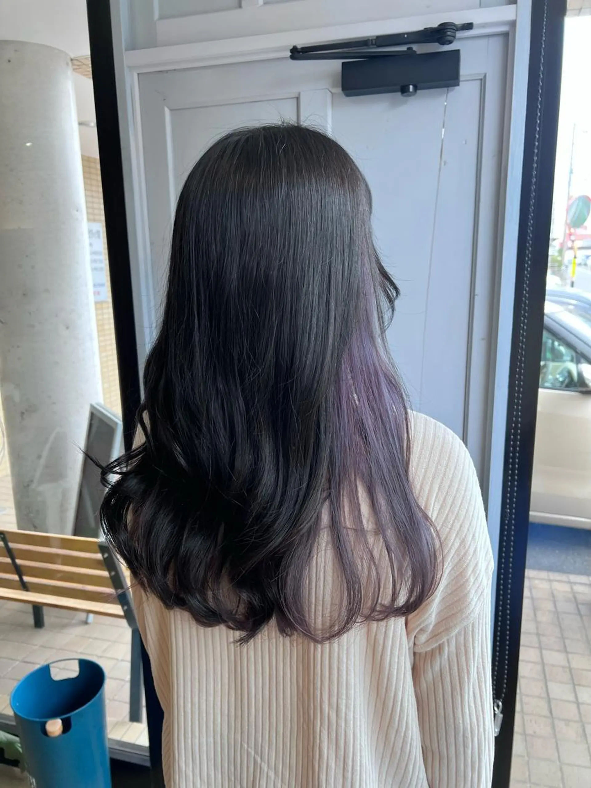 ロング カラー ヘアカラー トリートメント ツキダテ ユイのヘアスタイル