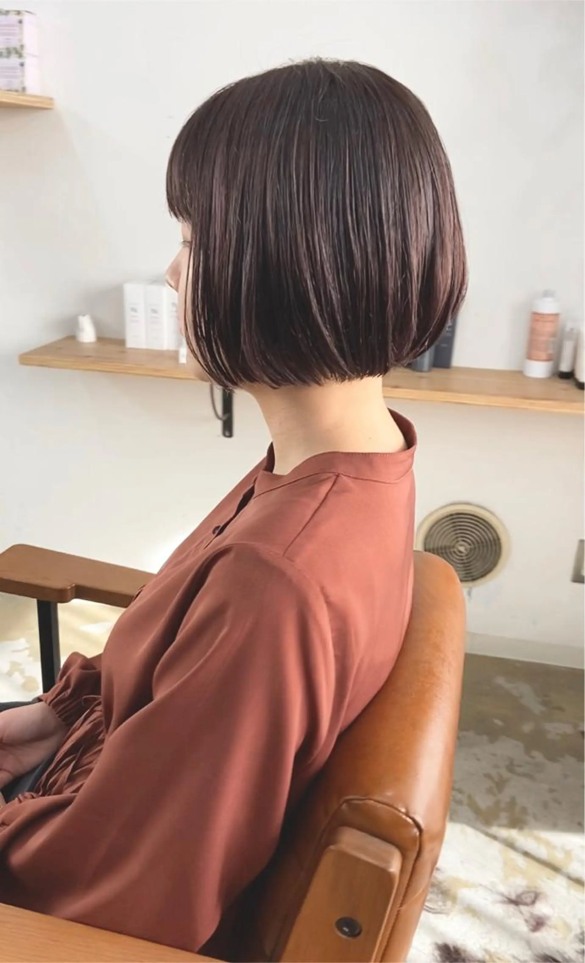 カラー バイオレットカラー ボブ ショートヘア、ボブ こやさん　コヤマのヘアスタイル