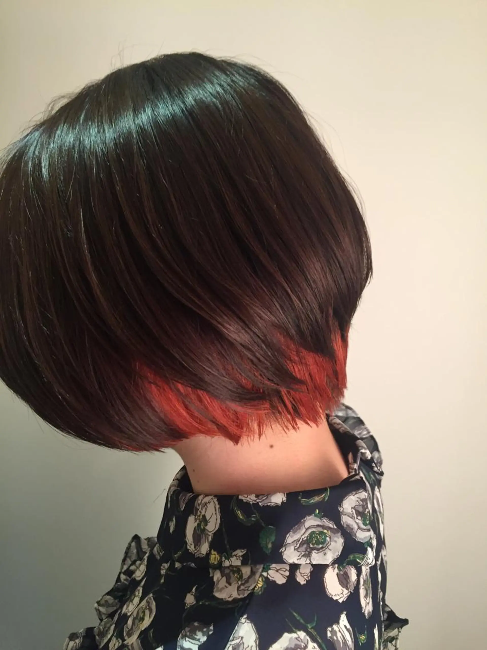 ショート カラー オレンジ カット ヘアカラー トリートメント 原宿サロン代表 デザインカラー伊藤卓のヘアスタイル