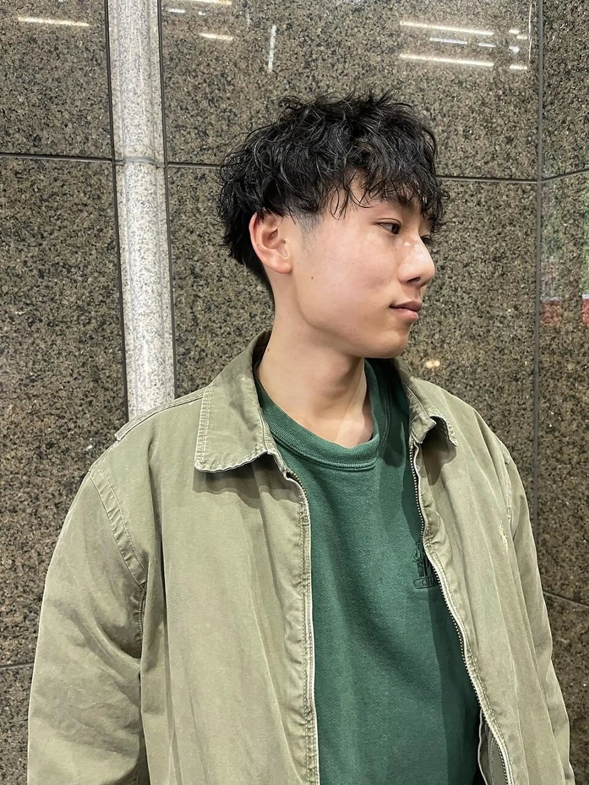 メンズ パーマ カット パーマ ボブ/レイヤー/ 御田村裕人のヘアスタイル