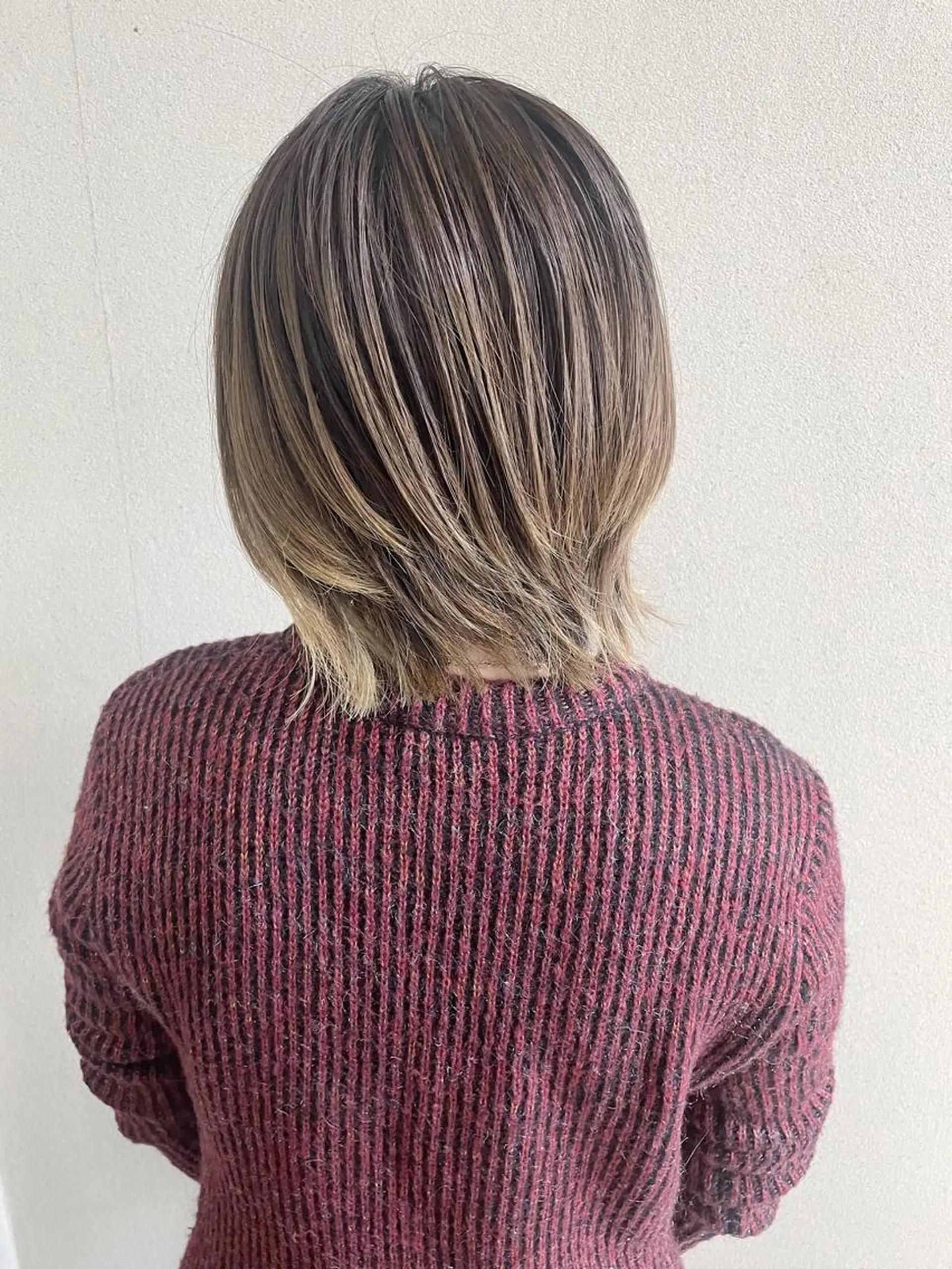 ミディアム カラー ケアブリーチ /髪質 改善/古橋圭史郎のヘアスタイル