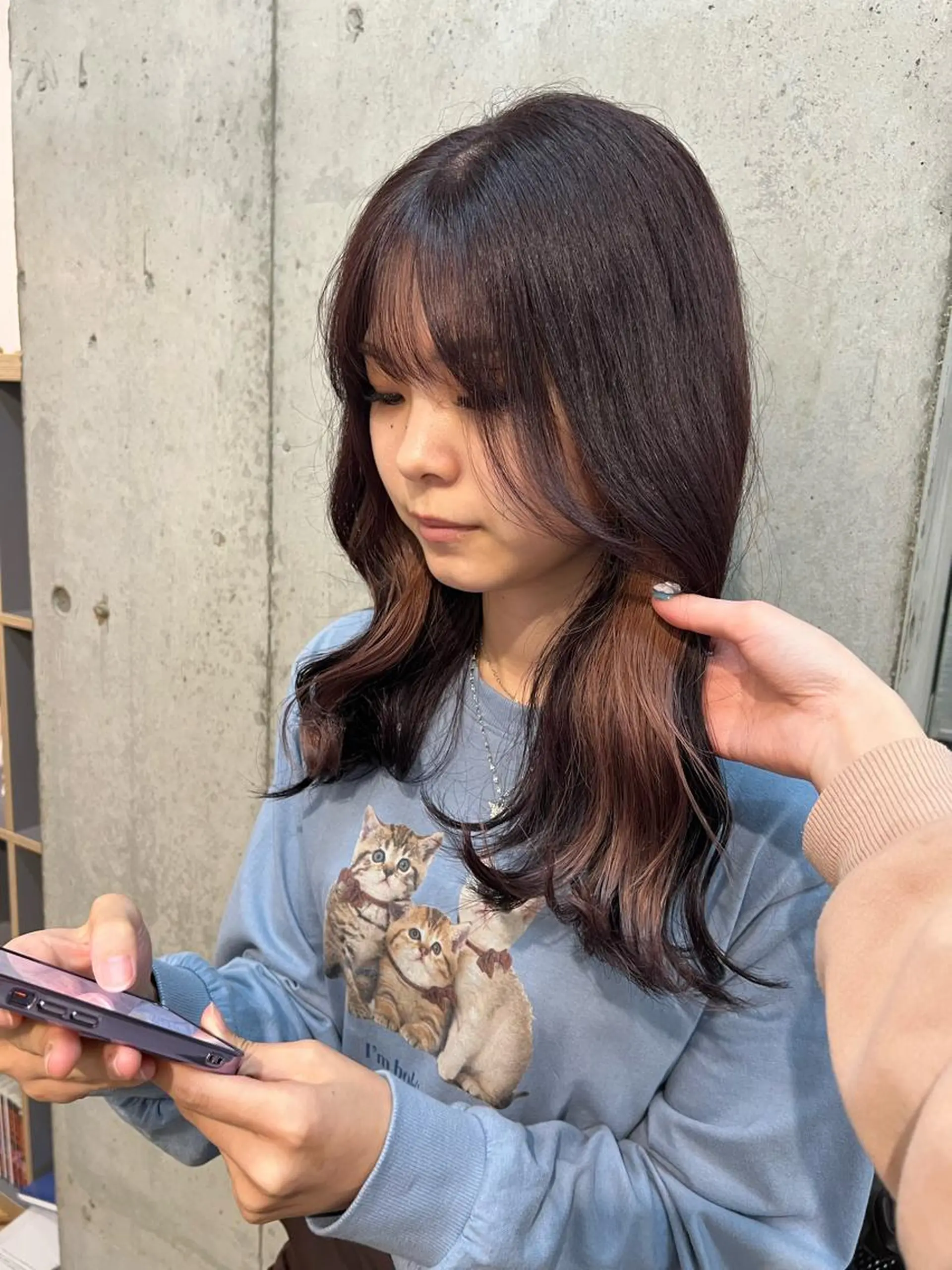 セミロング カラー インナーカラー ピンクカラー ヘアカラー Ayaka🩰🎀 ガーリー/暖色♡のヘアスタイル