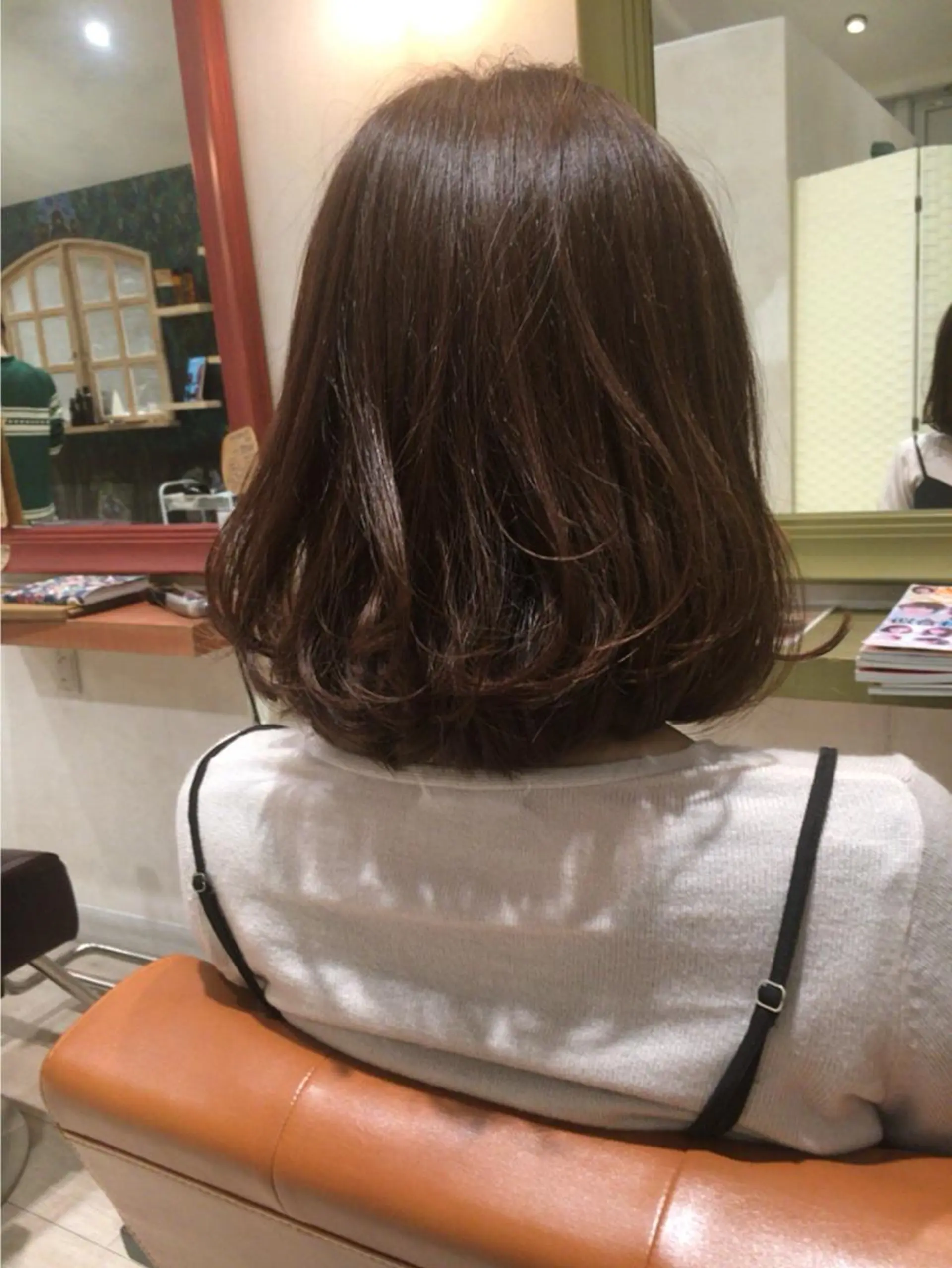 ミディアム カラー カット 縮毛矯正 トリートメント nakahara madokaのヘアスタイル