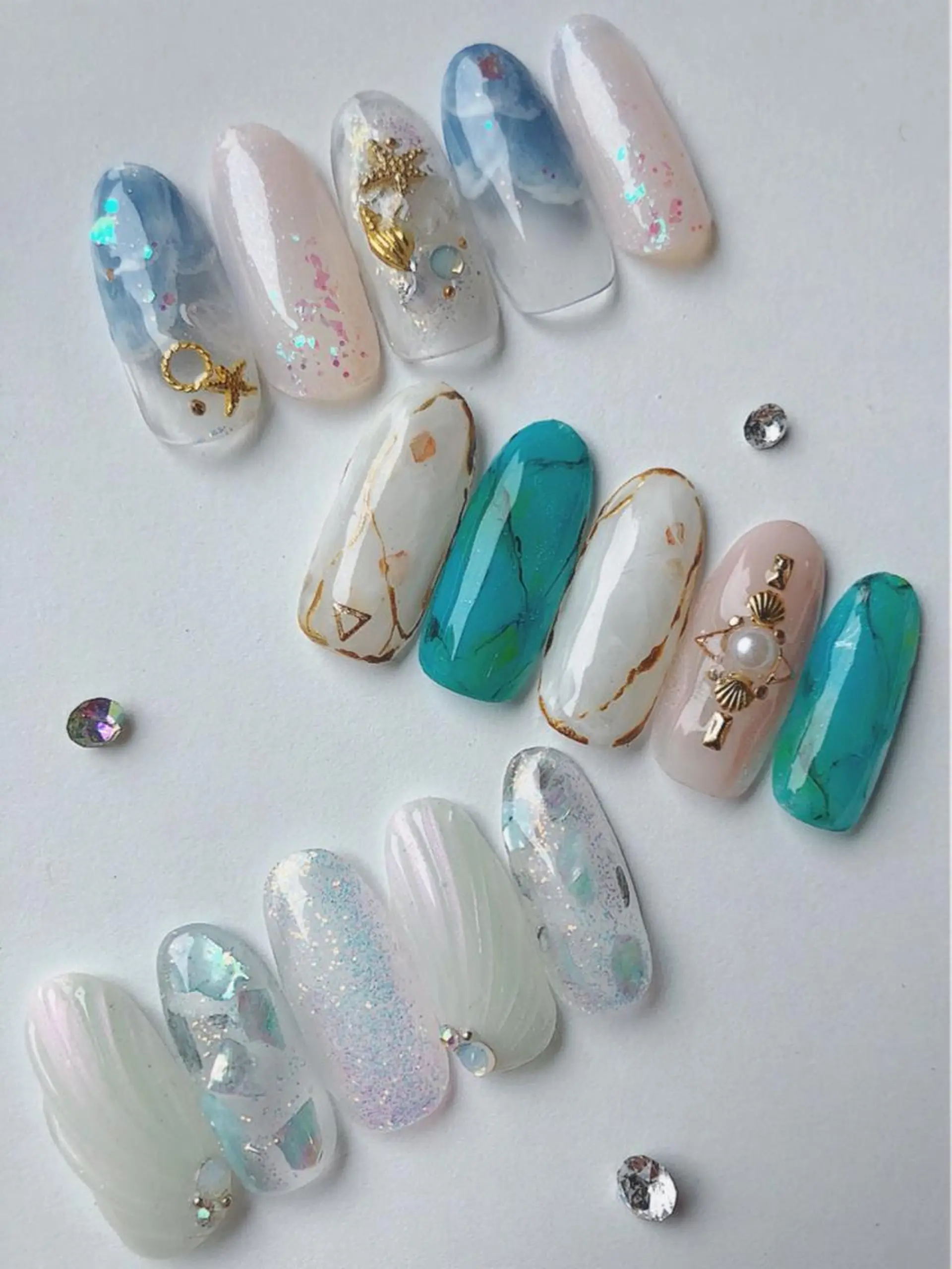 ネイル 夏ネイル 凛 リンのネイルデザイン