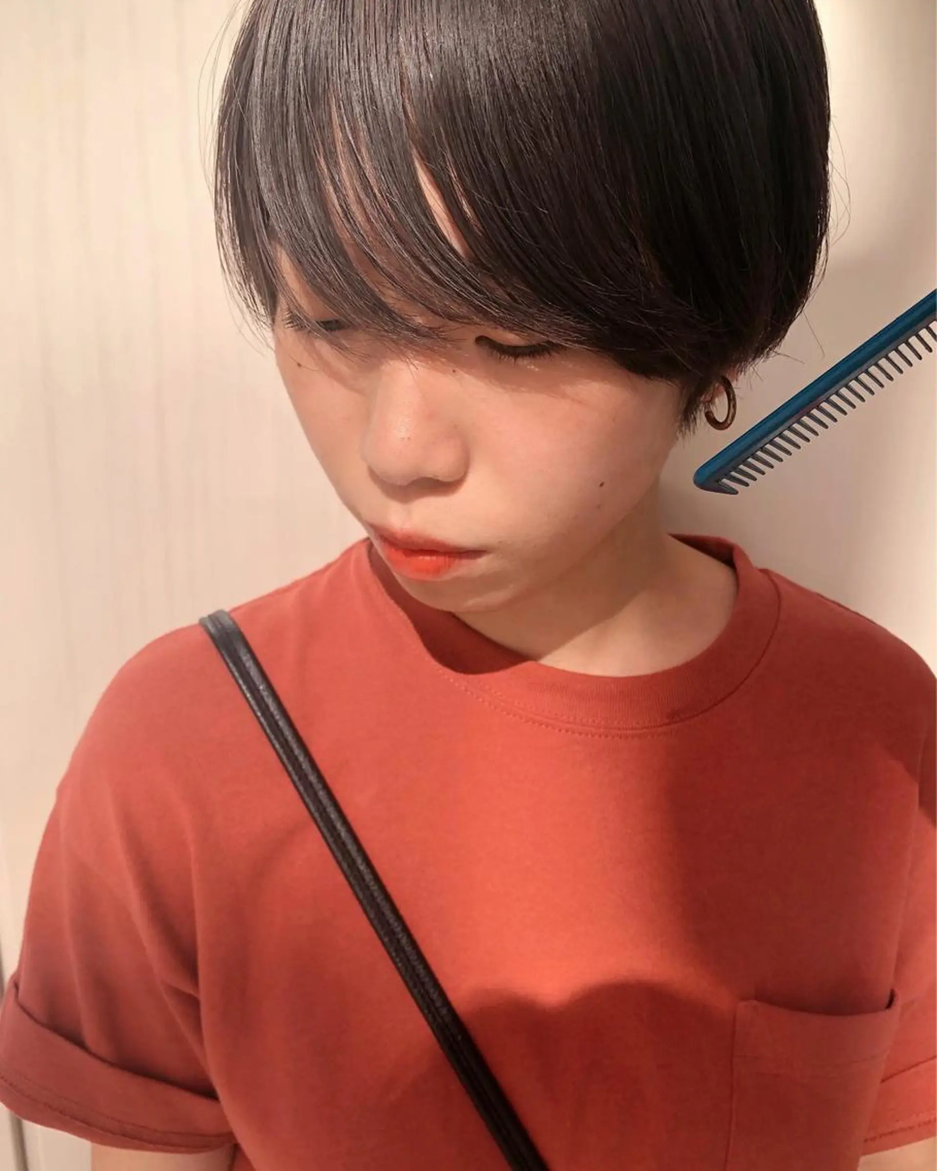 ショート カット ヘアカラー トリートメント ケアブリーチ/ エクステ/レイヤーのヘアスタイル