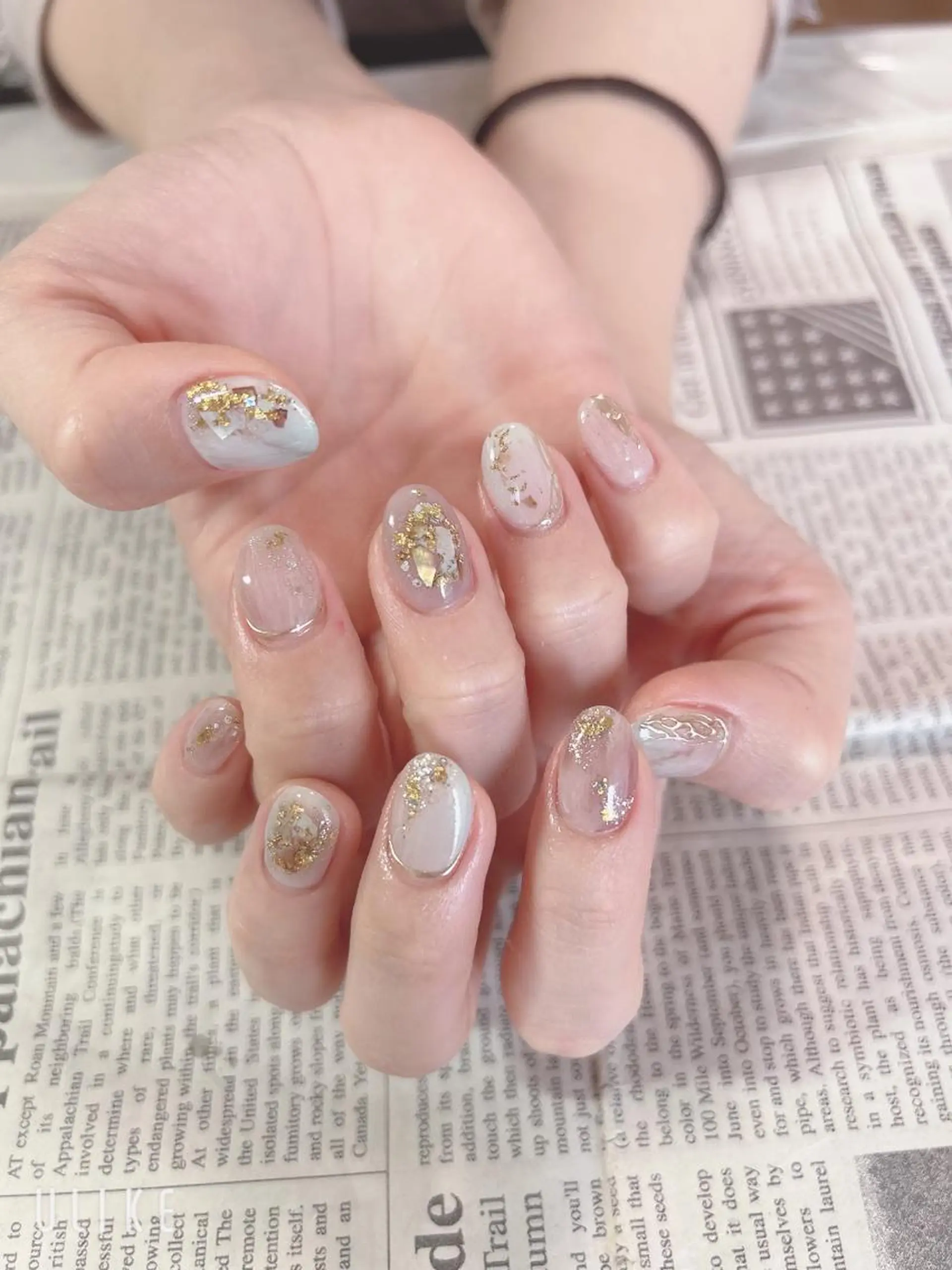 ネイル ミラーネイル ハンドネイル ハンドケア 森山 舞のネイルデザイン