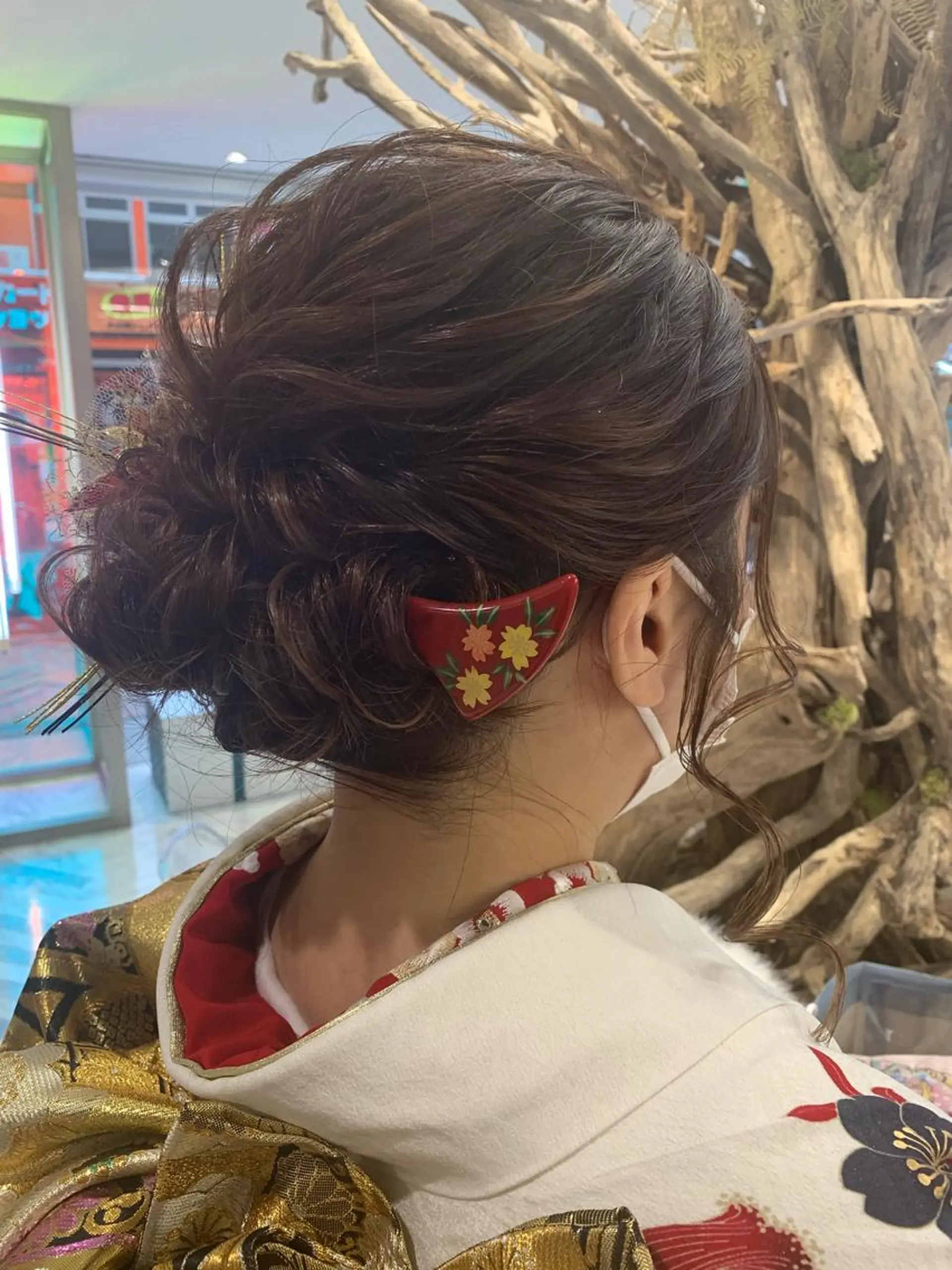 セミロング ヘアアレンジ 平野 優奈のヘアスタイル