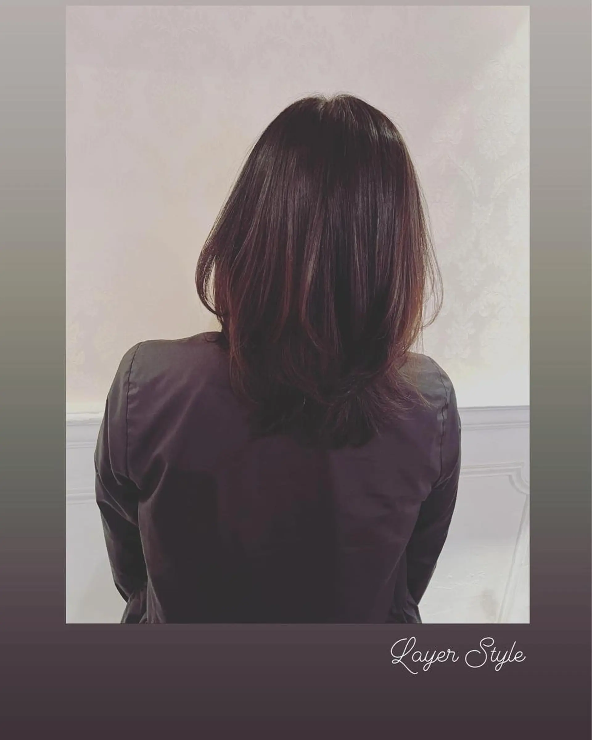 セミロング 髪質改善 レイヤーカット トリートメント ヘアカラー トリートメント ハイライト/インナー /ブリーチ/レイヤーのヘアスタイル