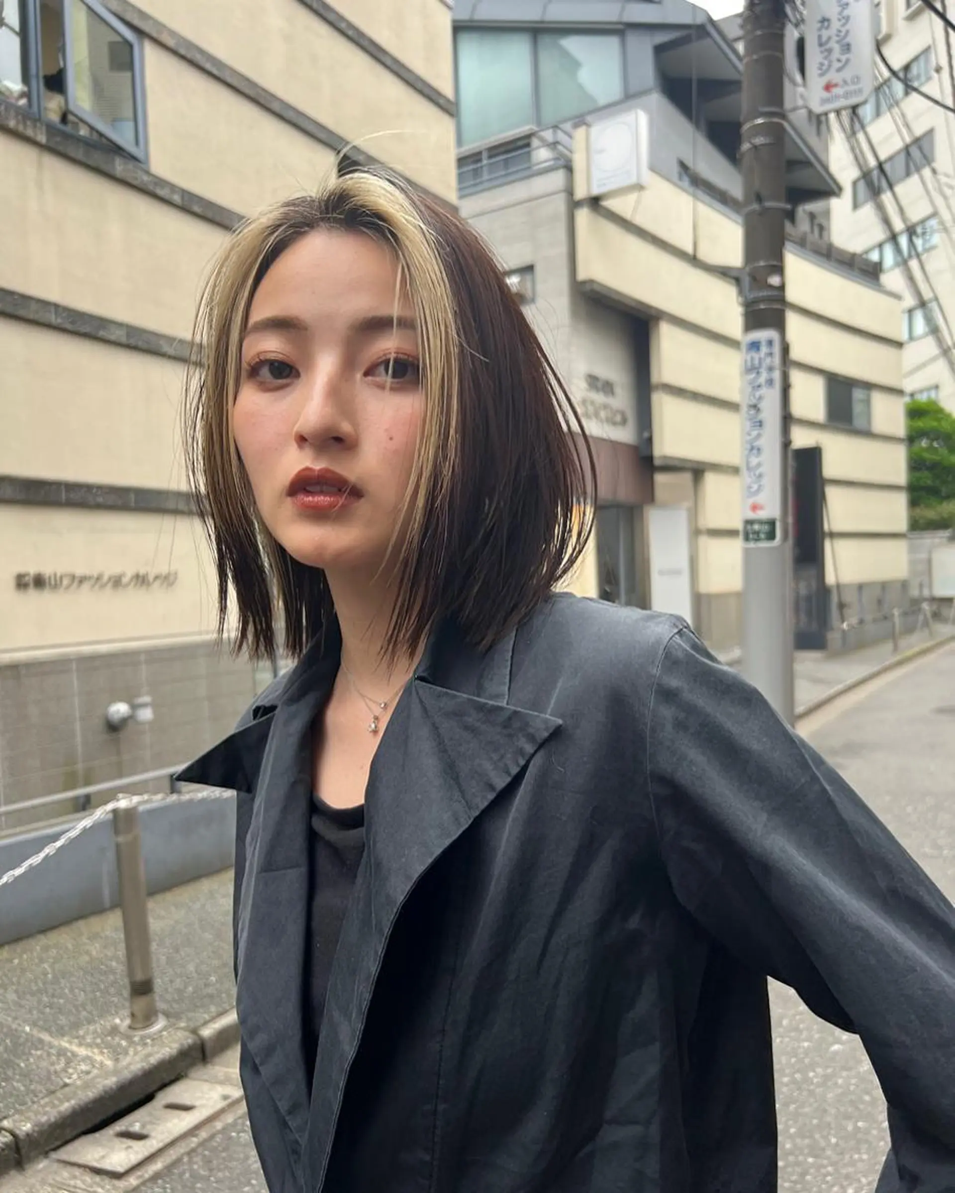 ミディアム nicoTOKYO 原宿所属・センターパート /メンズ/海野颯生のヘアスタイル