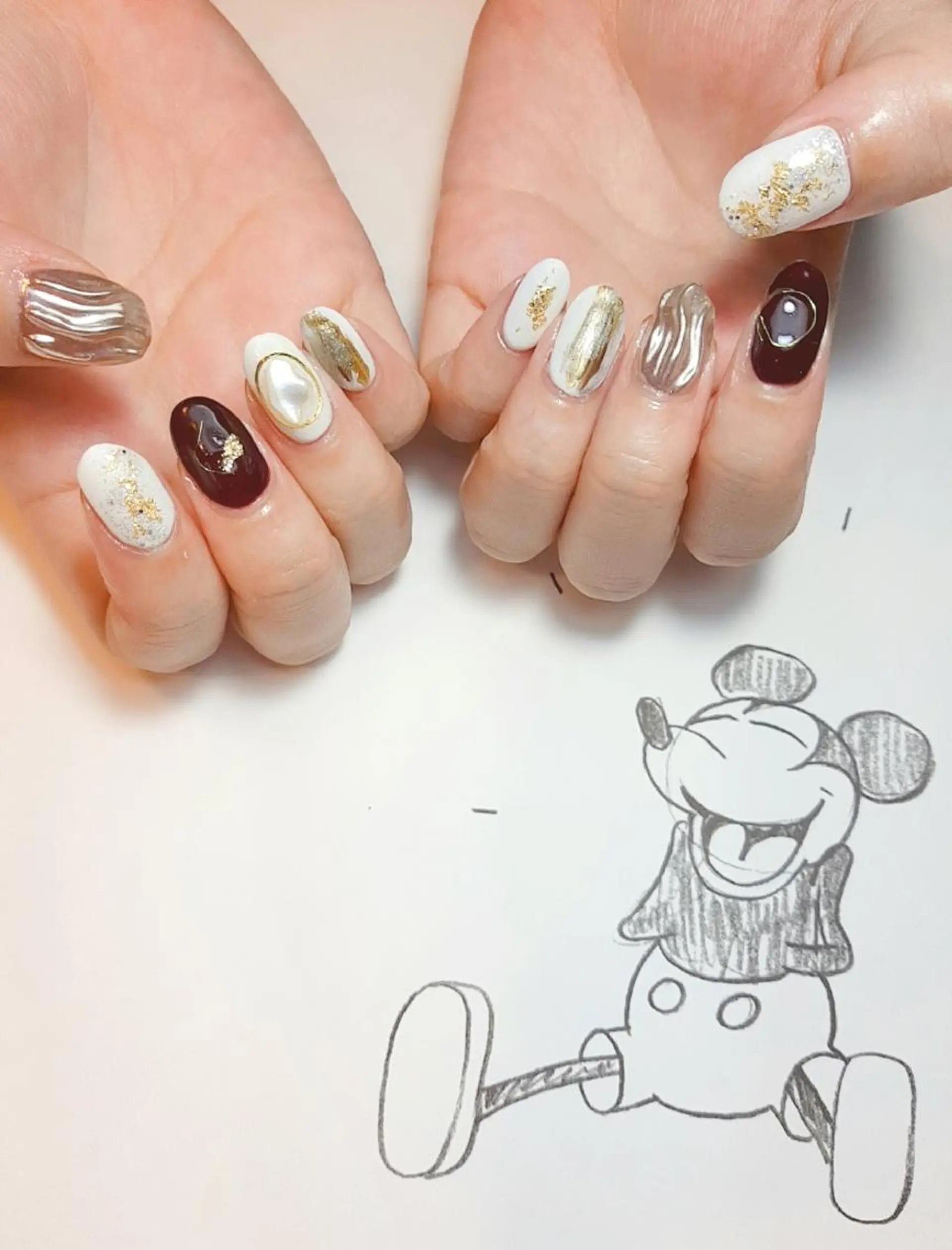 ネイル ミラーネイル owlnail /持込みデザイン専門のネイルデザイン