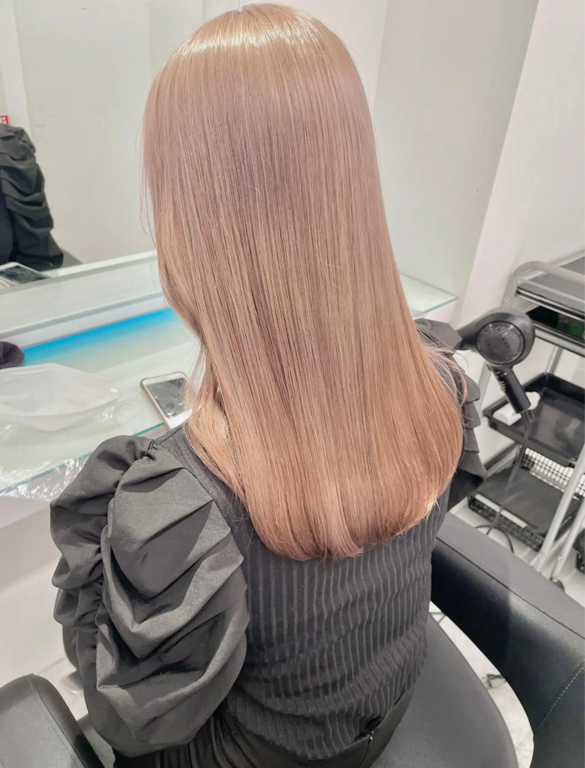 ロング カラー ヘアカラー トリートメント ヘアセット 似合わせハイトーン♡ みつきのヘアスタイル